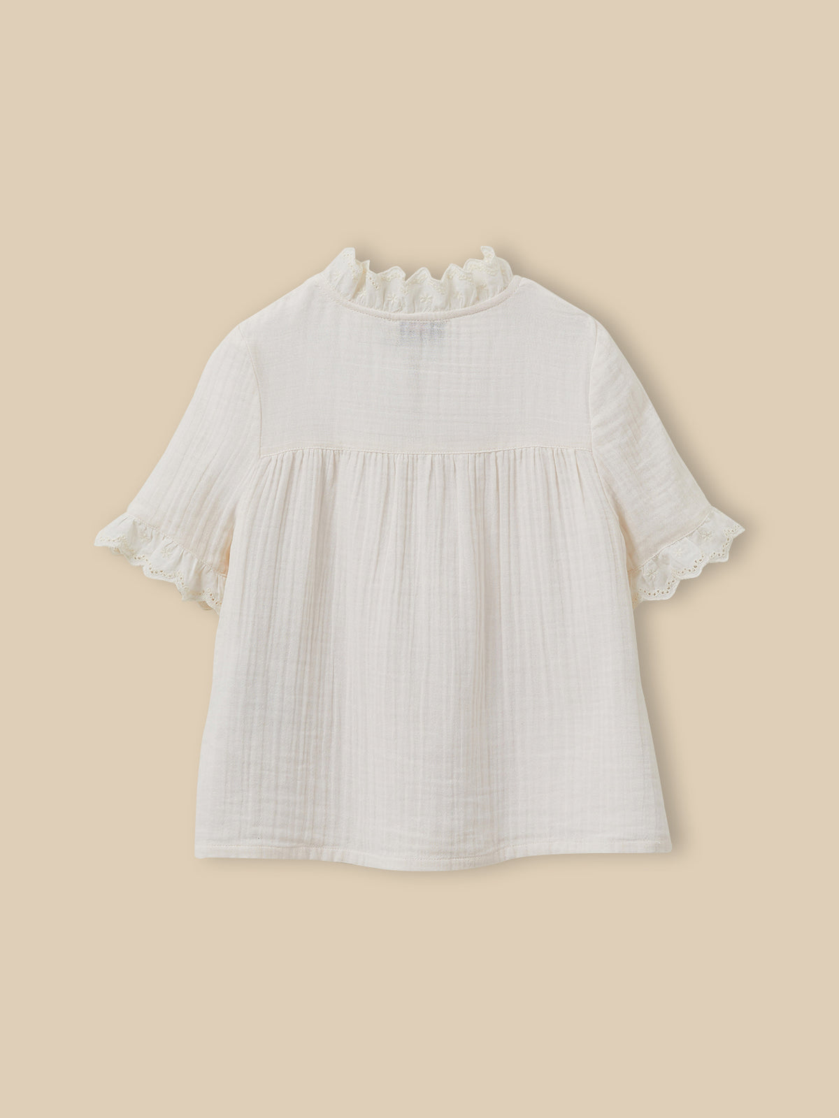 Girl's organic cotton cheesecloth shirt