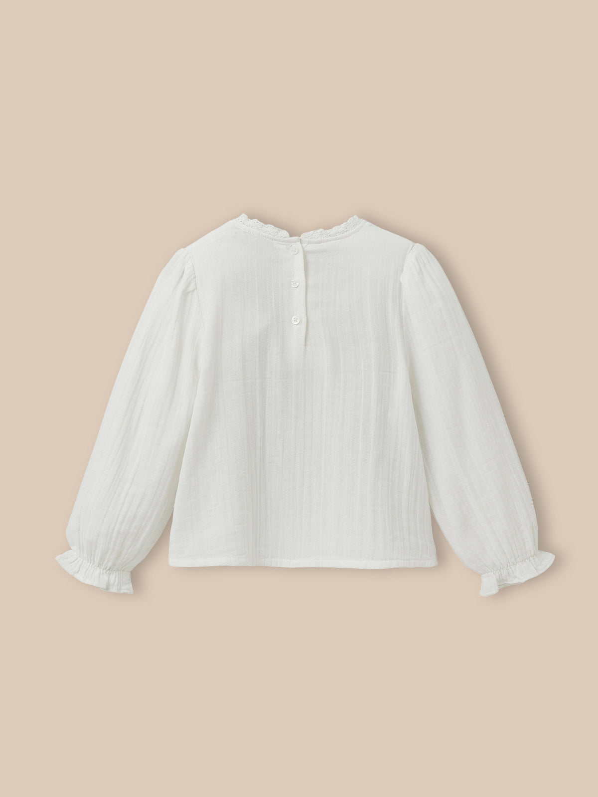 Girl's heirloom cheesecloth shirt