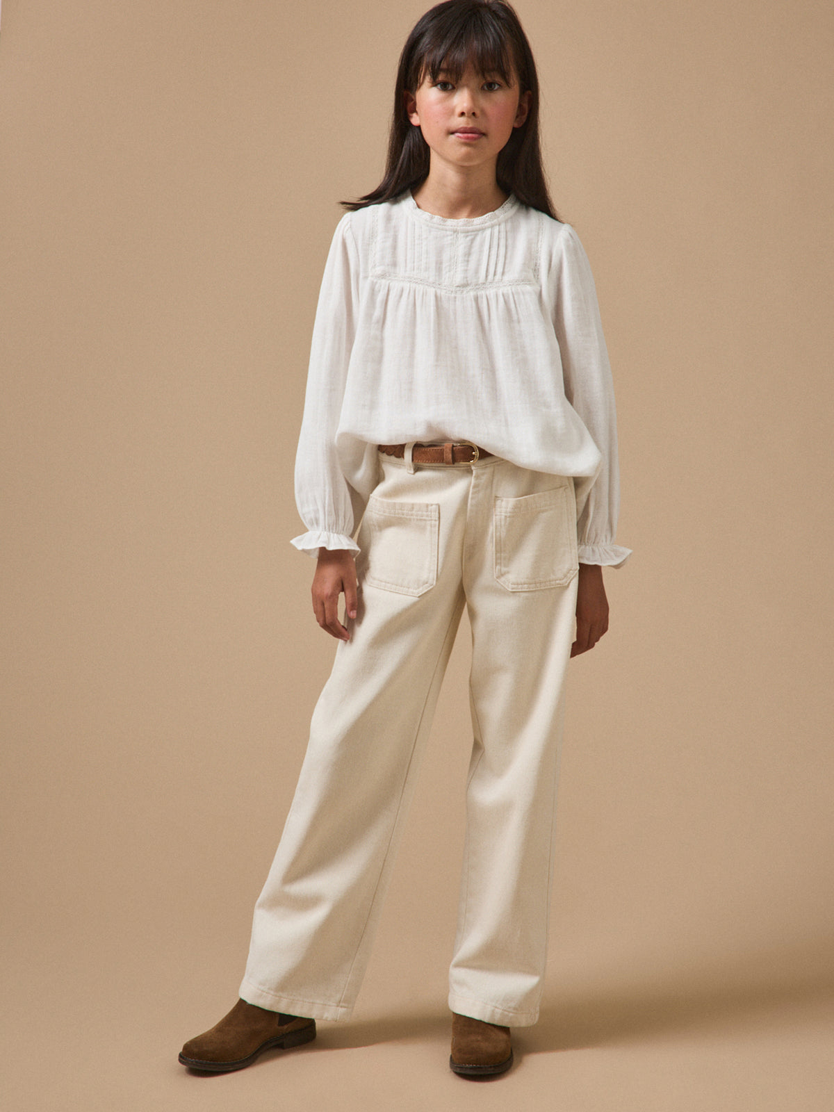 Girl's heirloom cheesecloth shirt