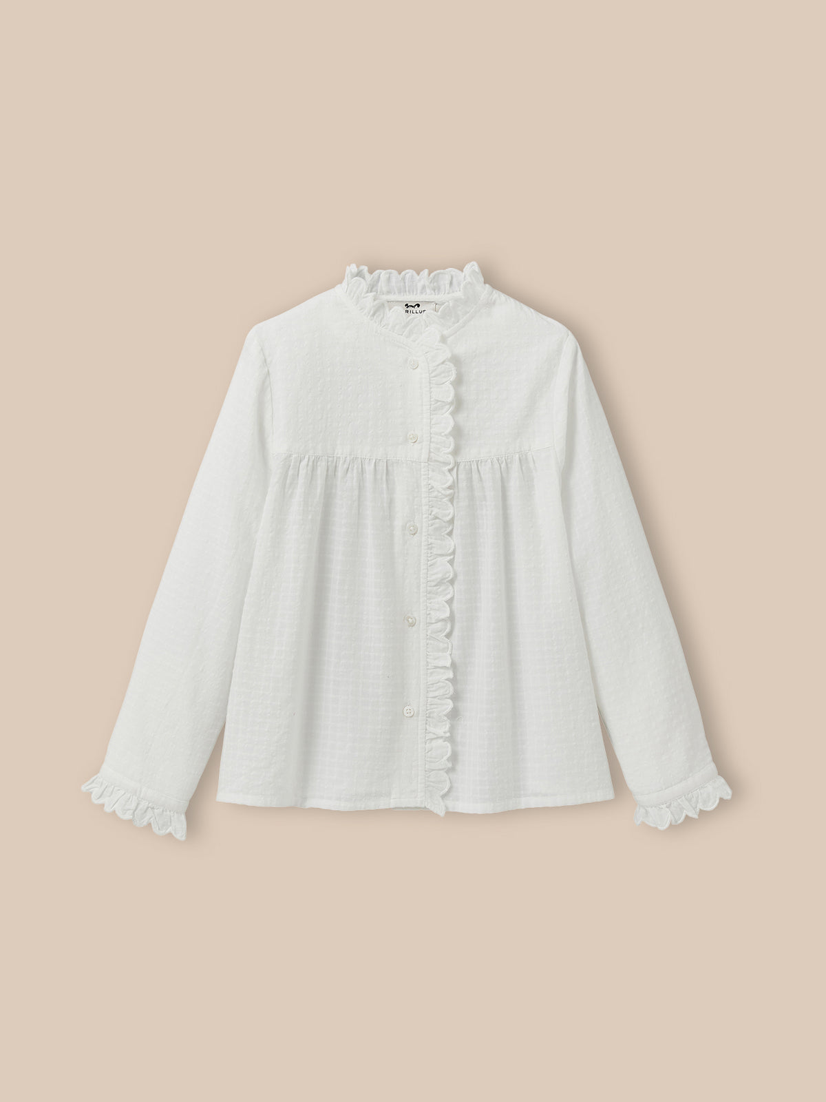 Chemise avec froufrou Fille