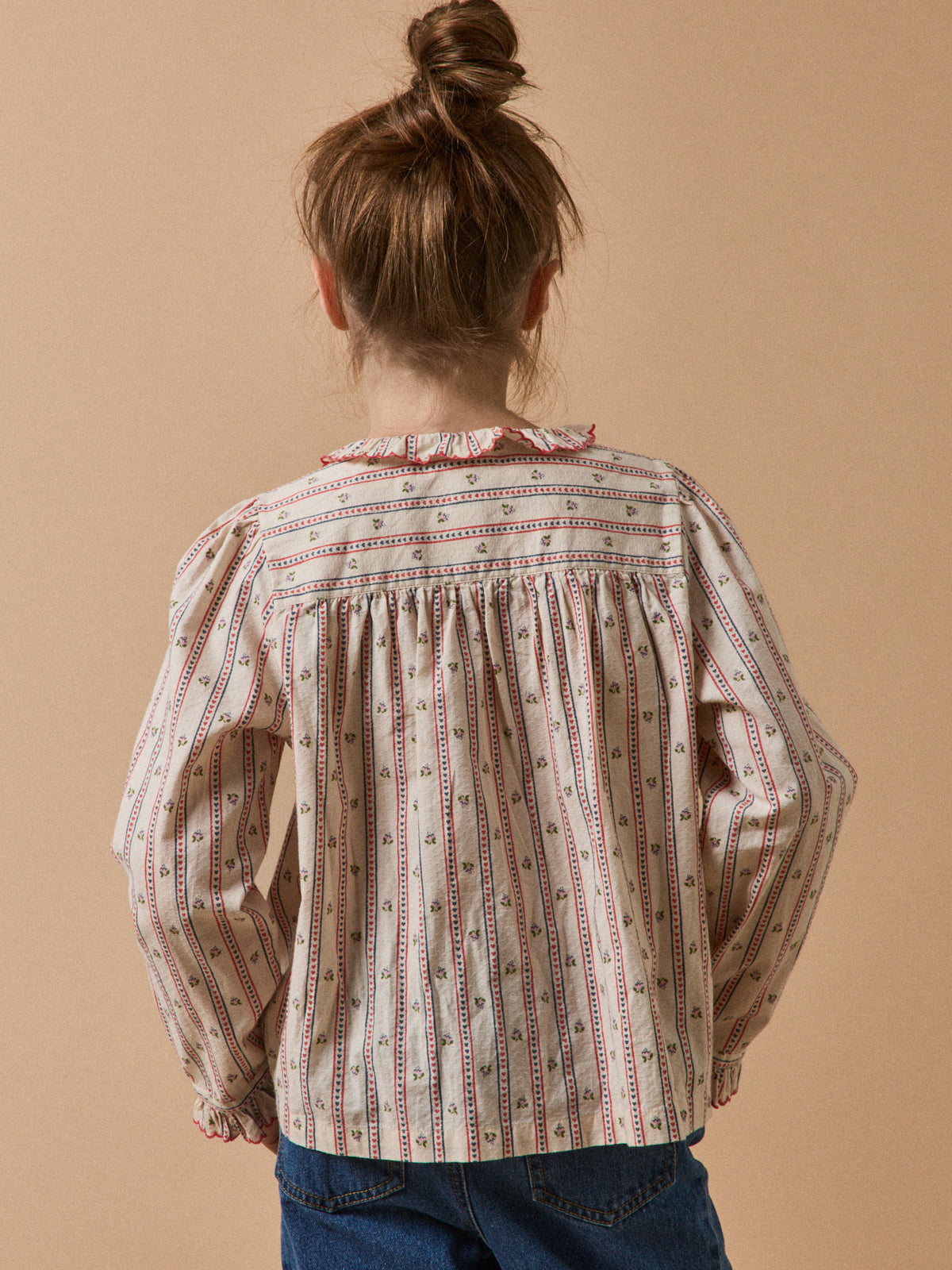 Girl's printed blouse