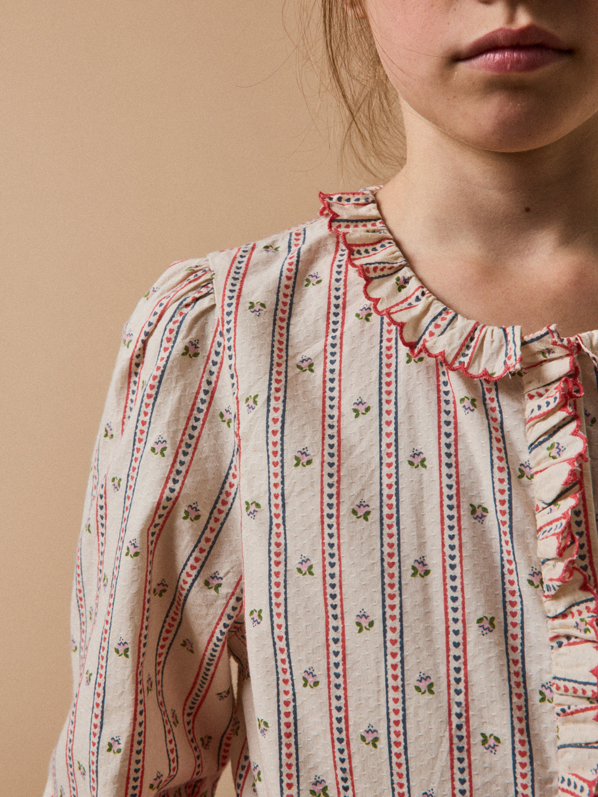 Girl's printed blouse