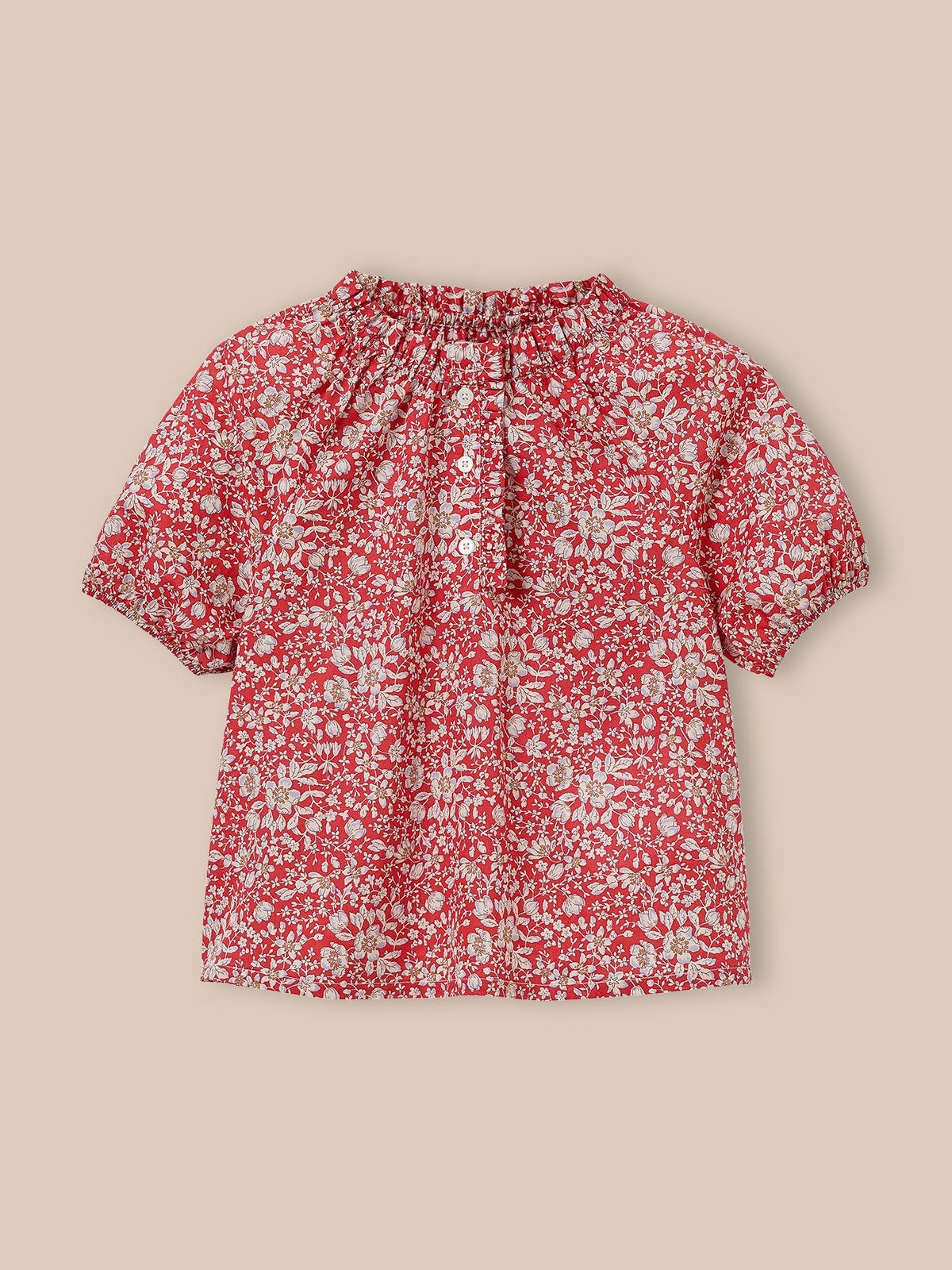 Girl's Lizzie-motif blouse made with Liberty fabric