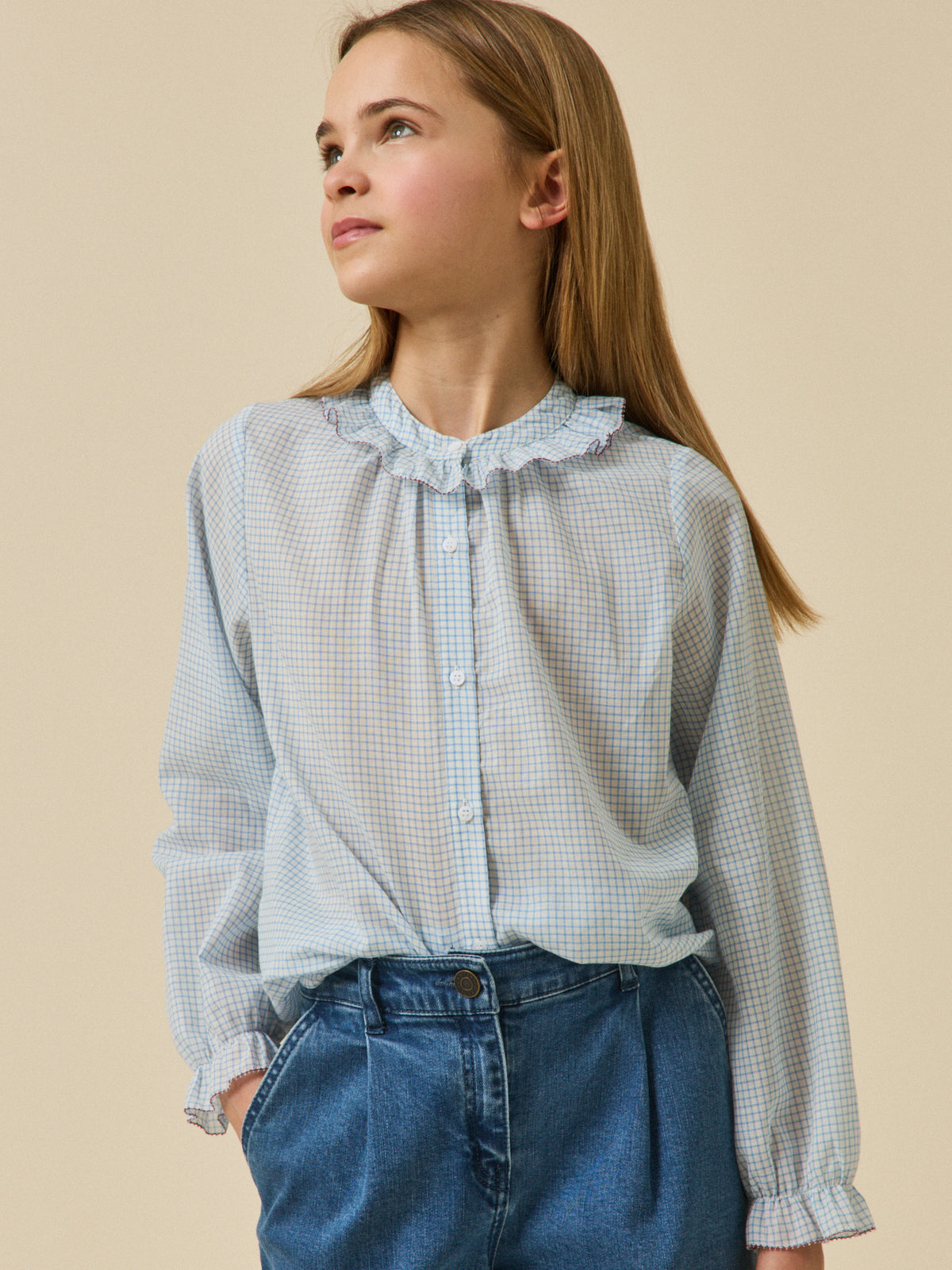 Check blouse
