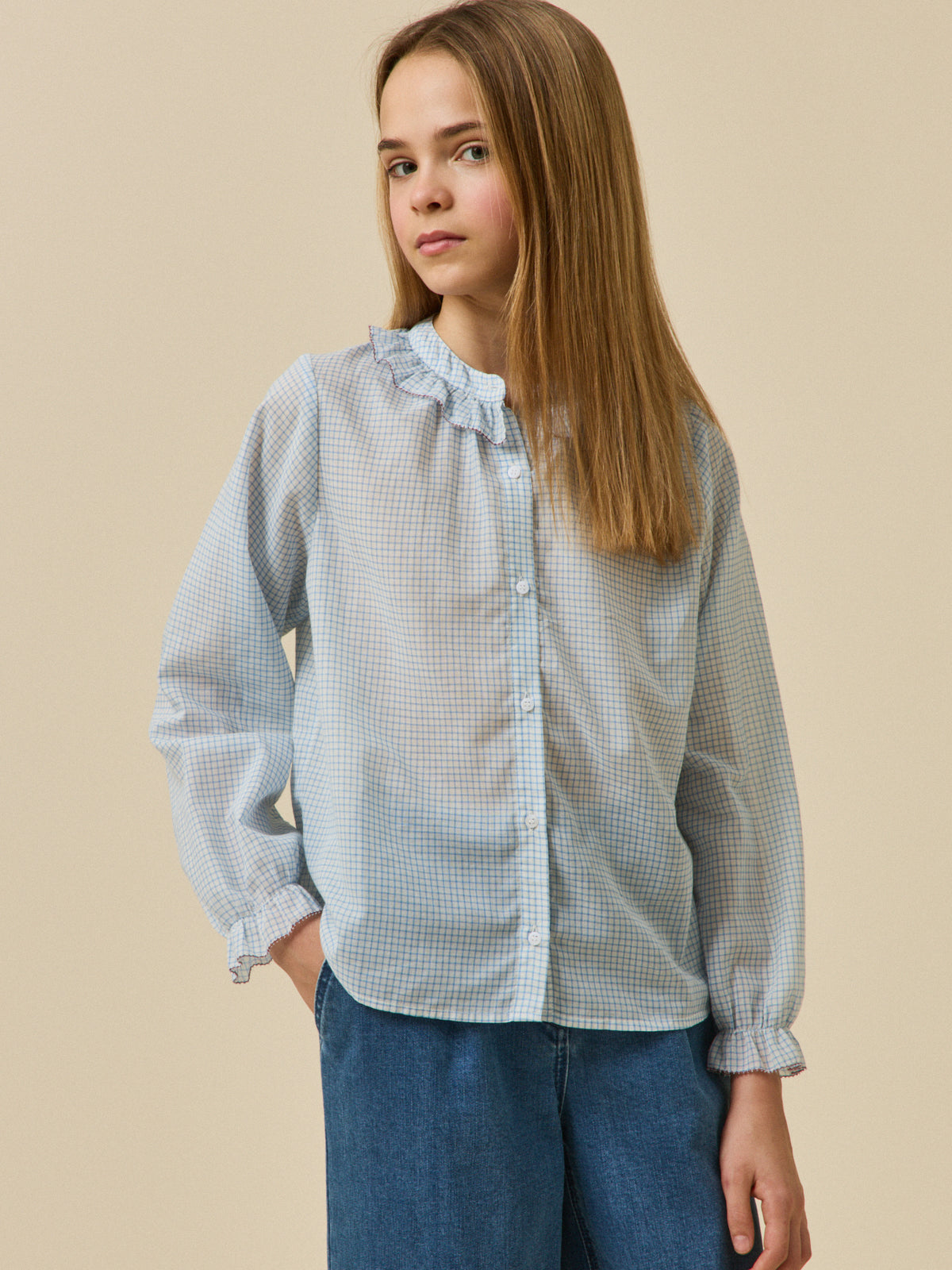 Check blouse