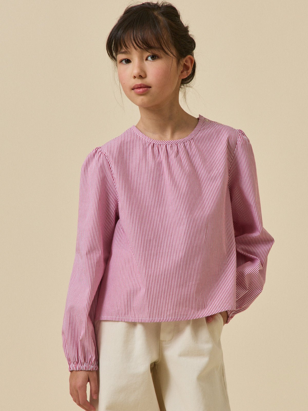 Girl's striped shirt