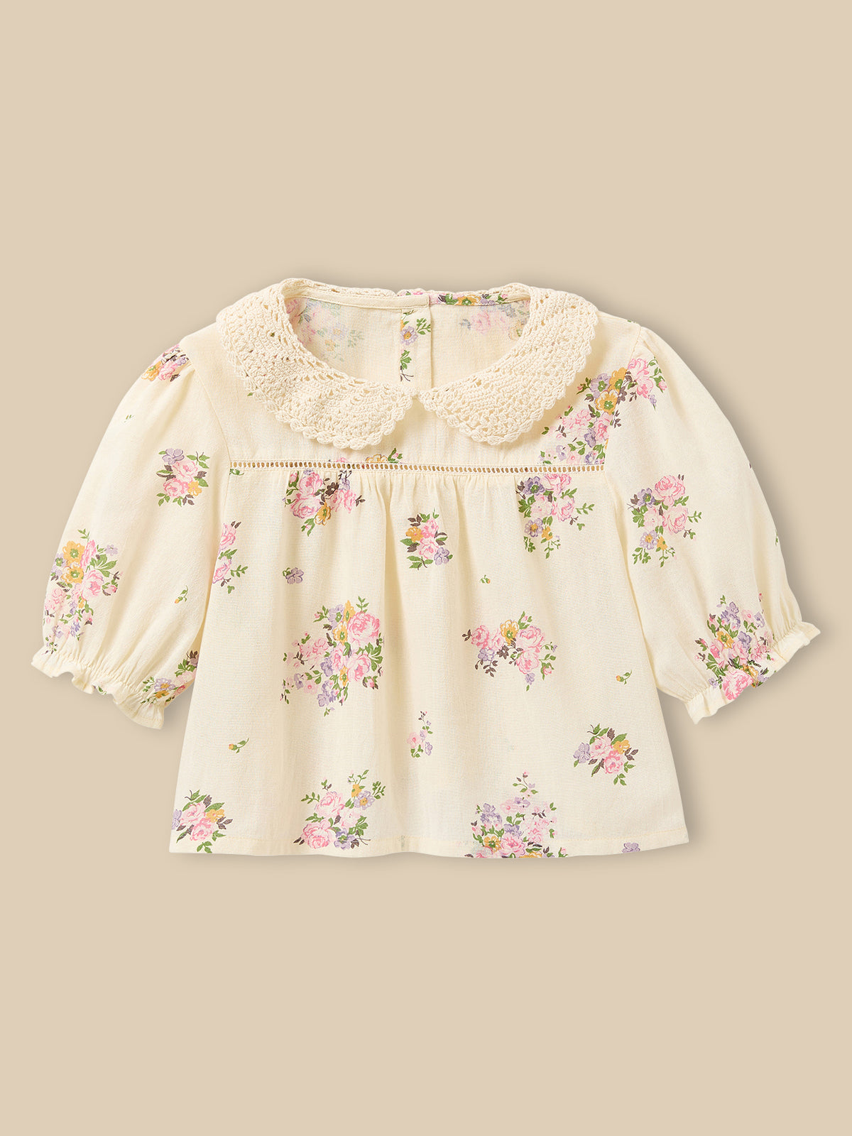 Girl's floral bouquet blouse - Cyrillus x Emile & Ida