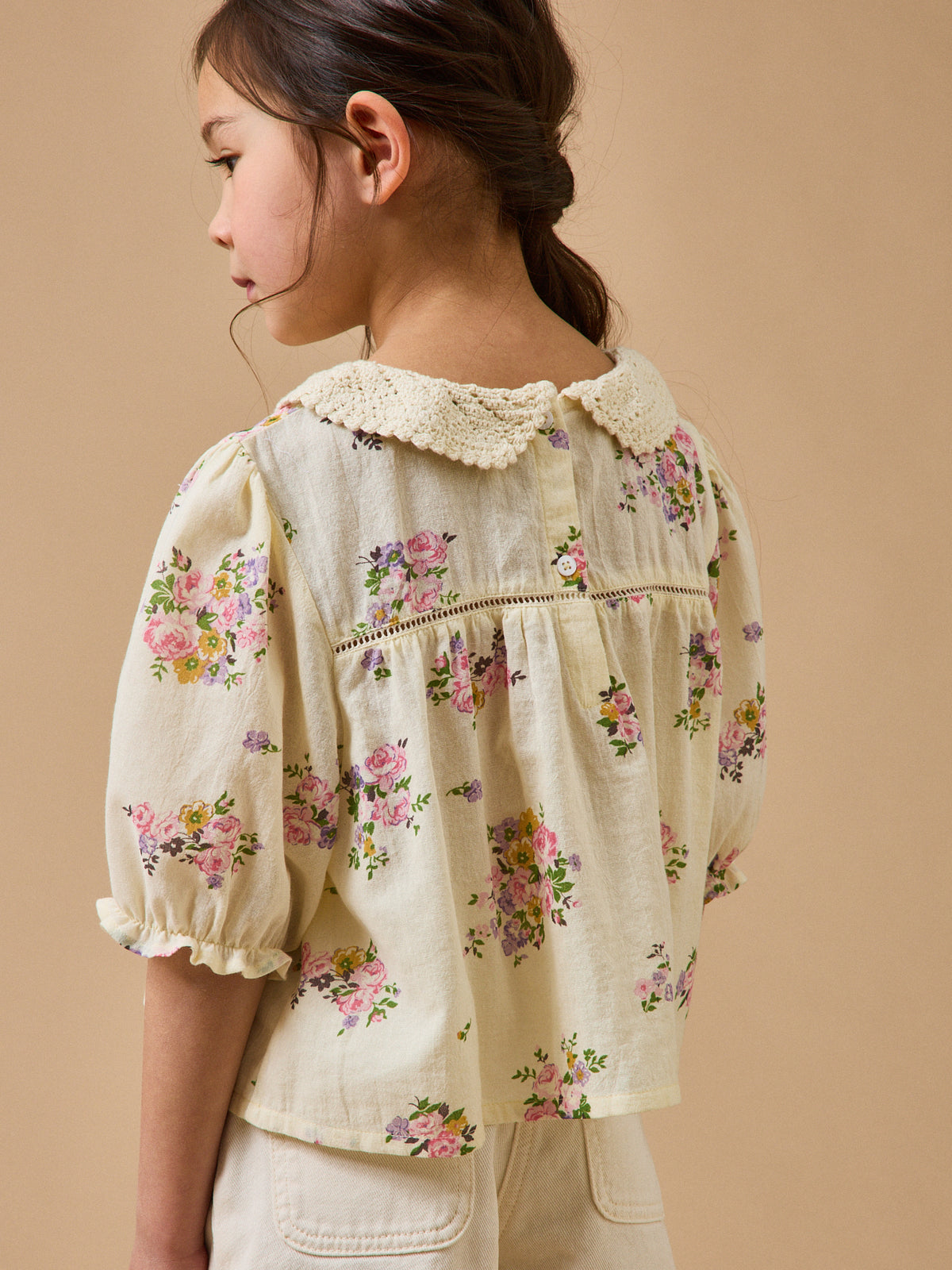 Girl's floral bouquet blouse - Cyrillus x Emile & Ida