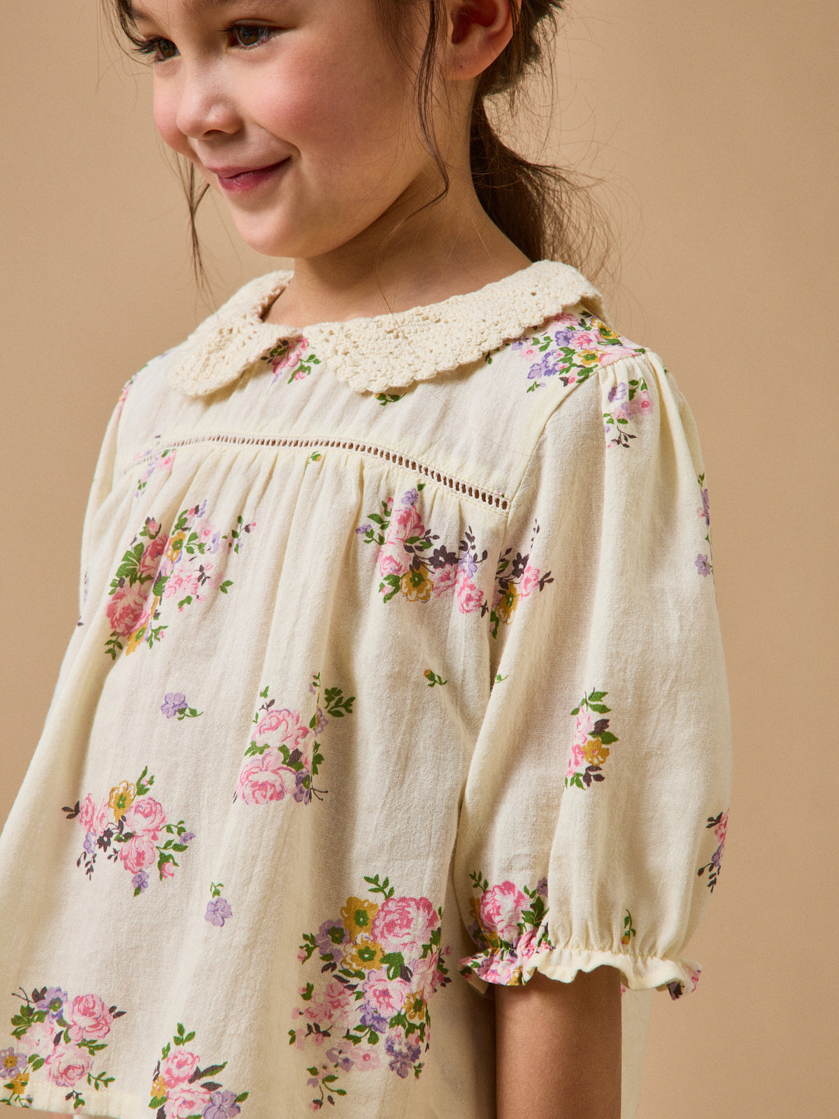 Girl's floral bouquet blouse - Cyrillus x Emile & Ida