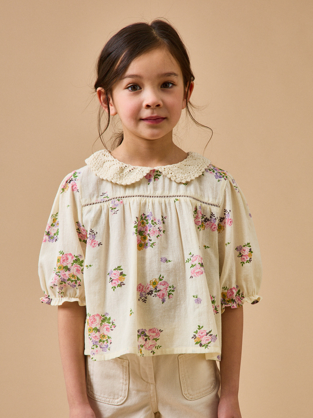 Girl's floral bouquet blouse - Cyrillus x Emile & Ida