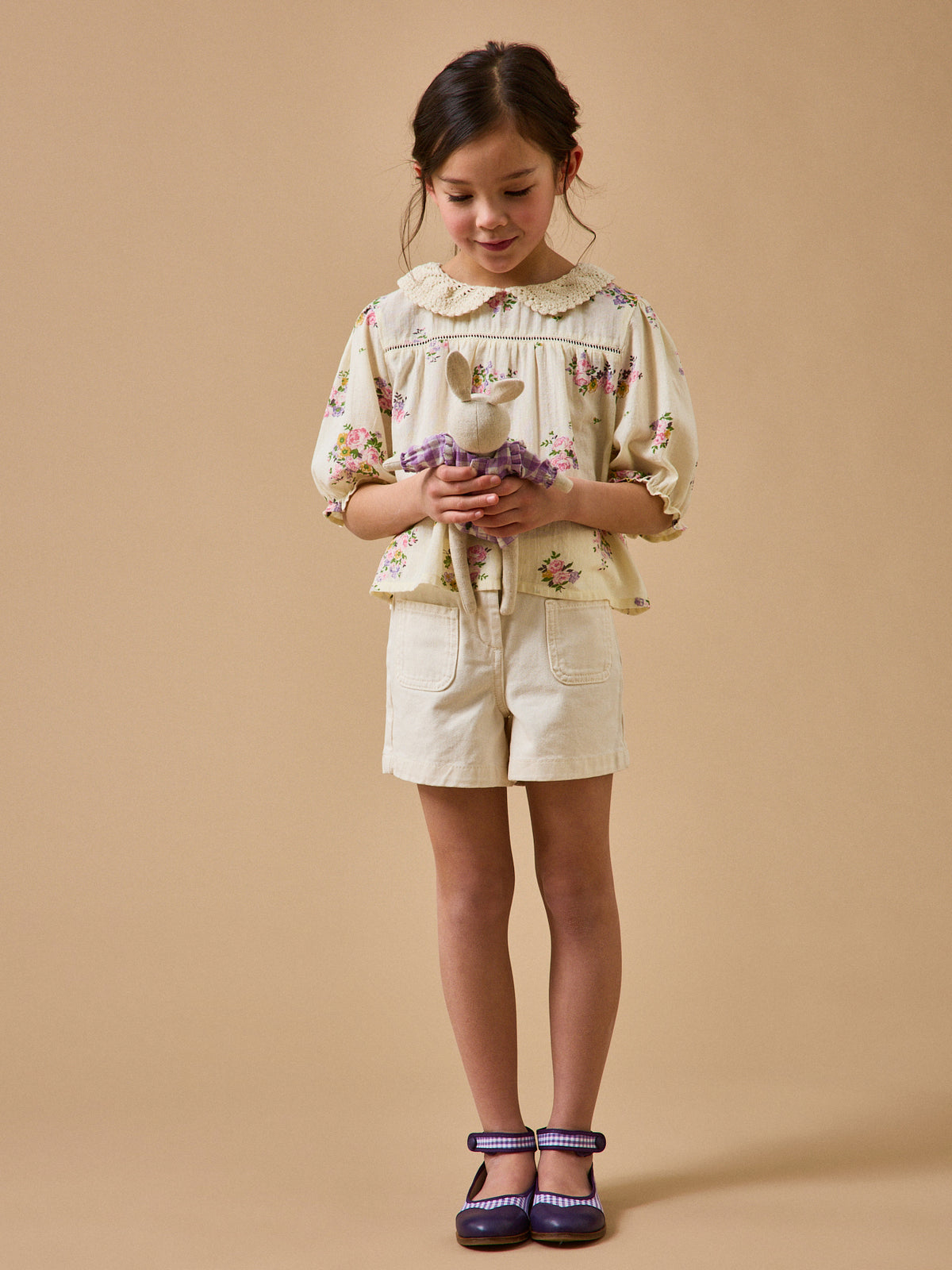 Girl's floral bouquet blouse - Cyrillus x Emile & Ida