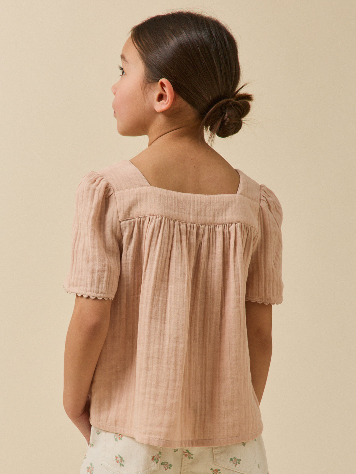 Chemise en gaze Fille - Coton biologique