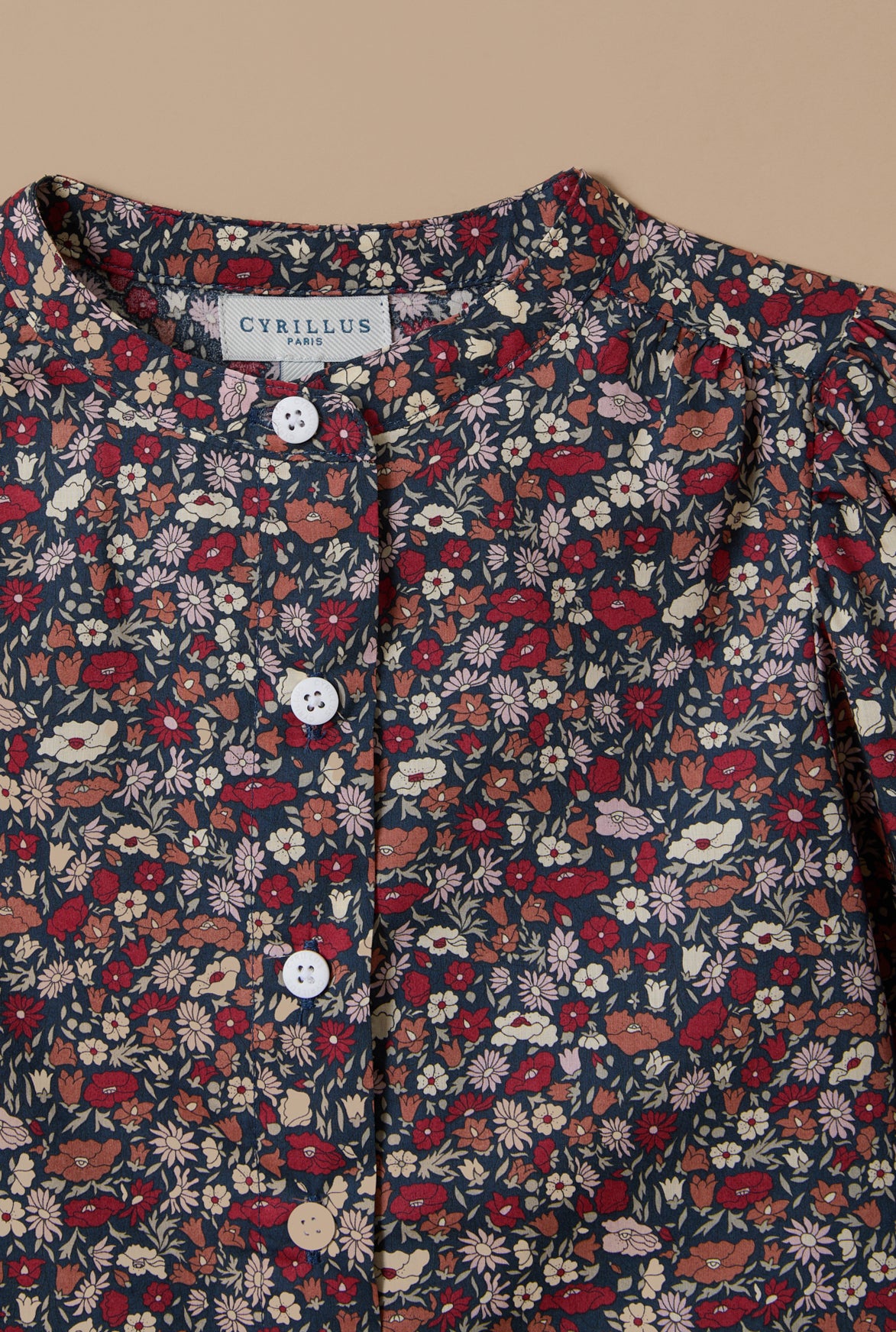 Girl's shirt made with Liberty fabric