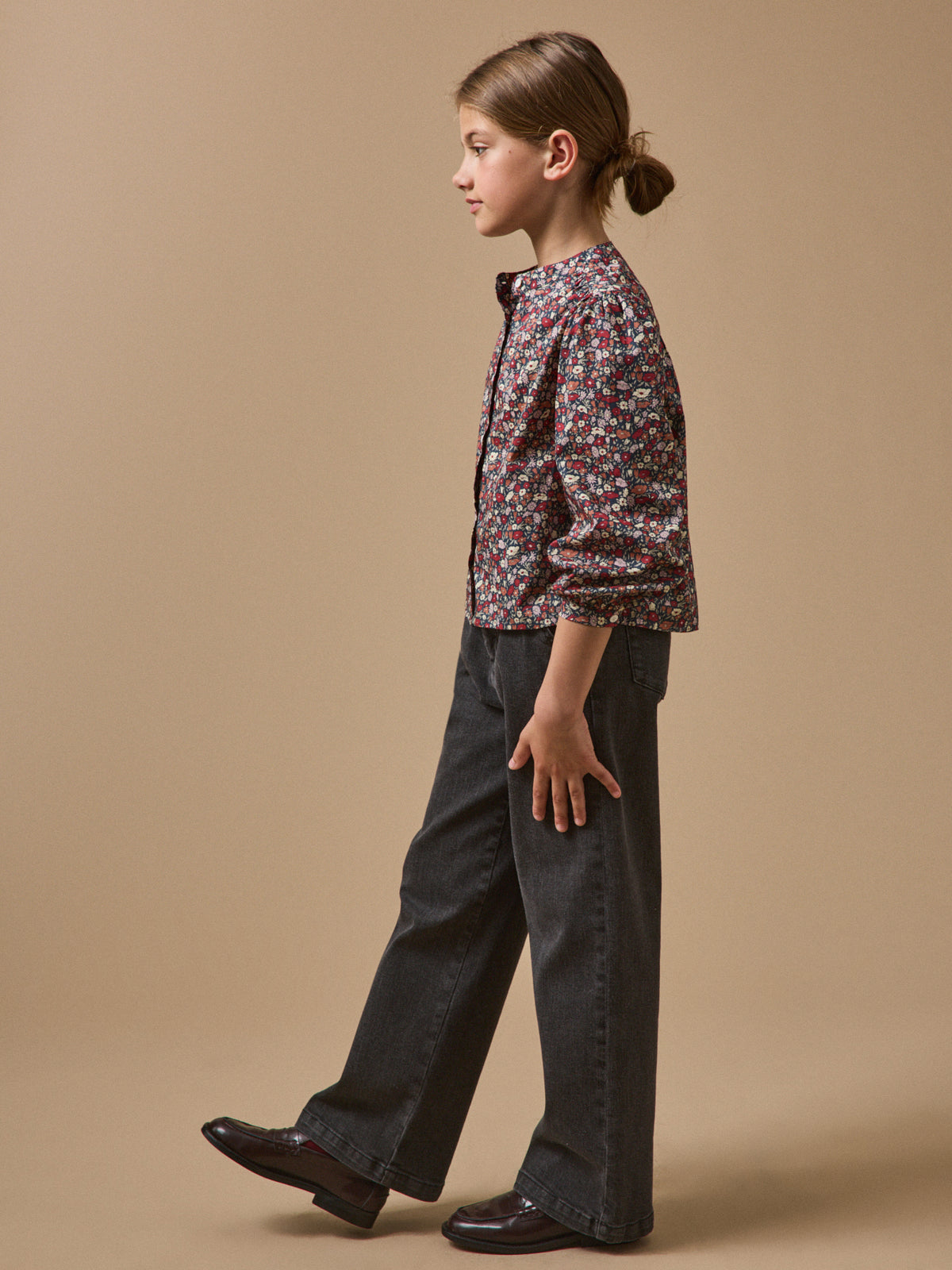 Girl's shirt made with Liberty fabric