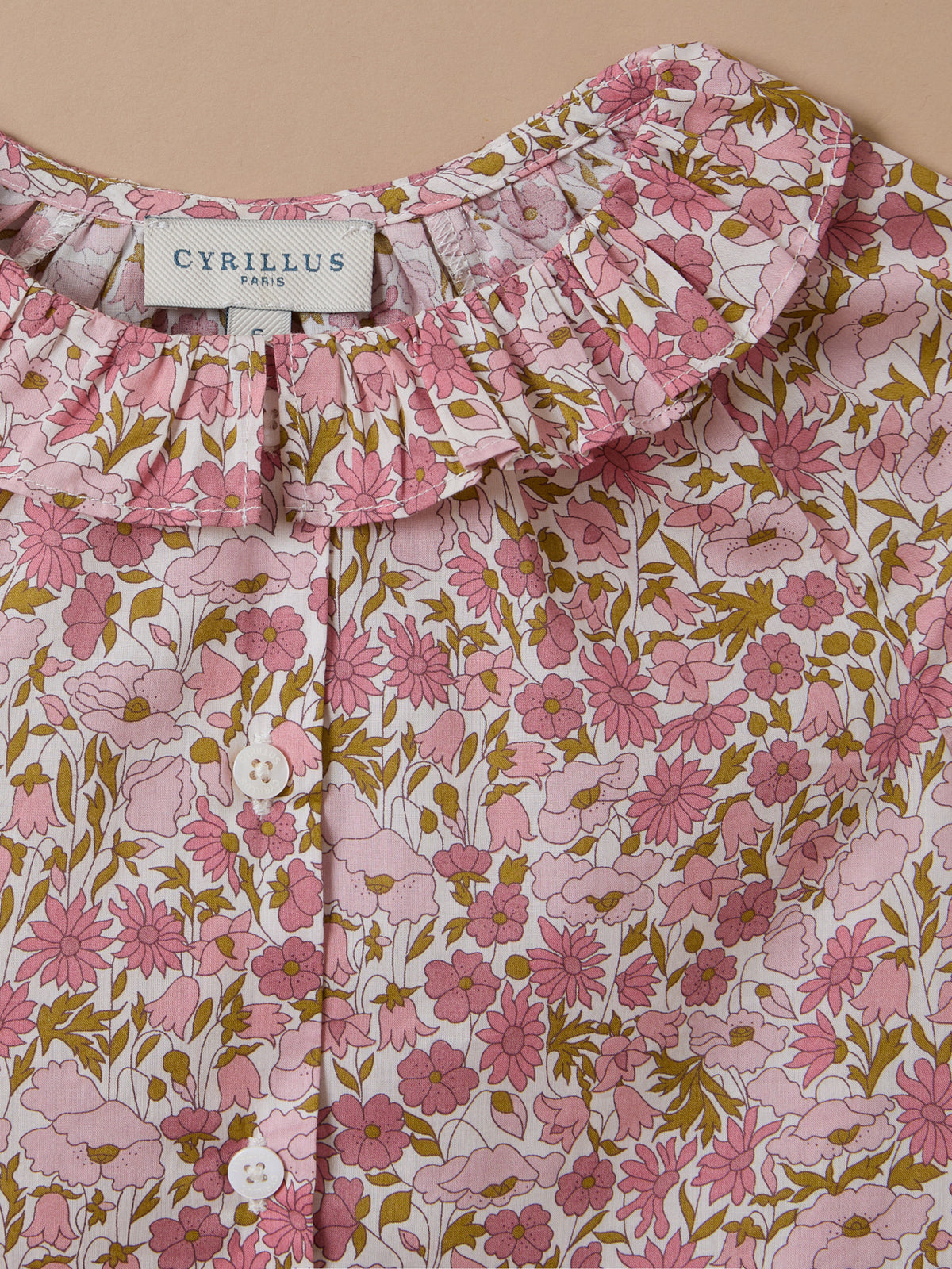 Girl's shirt made with Liberty fabric