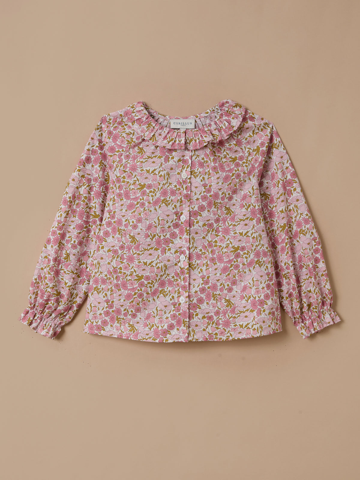 Girl's shirt made with Liberty fabric
