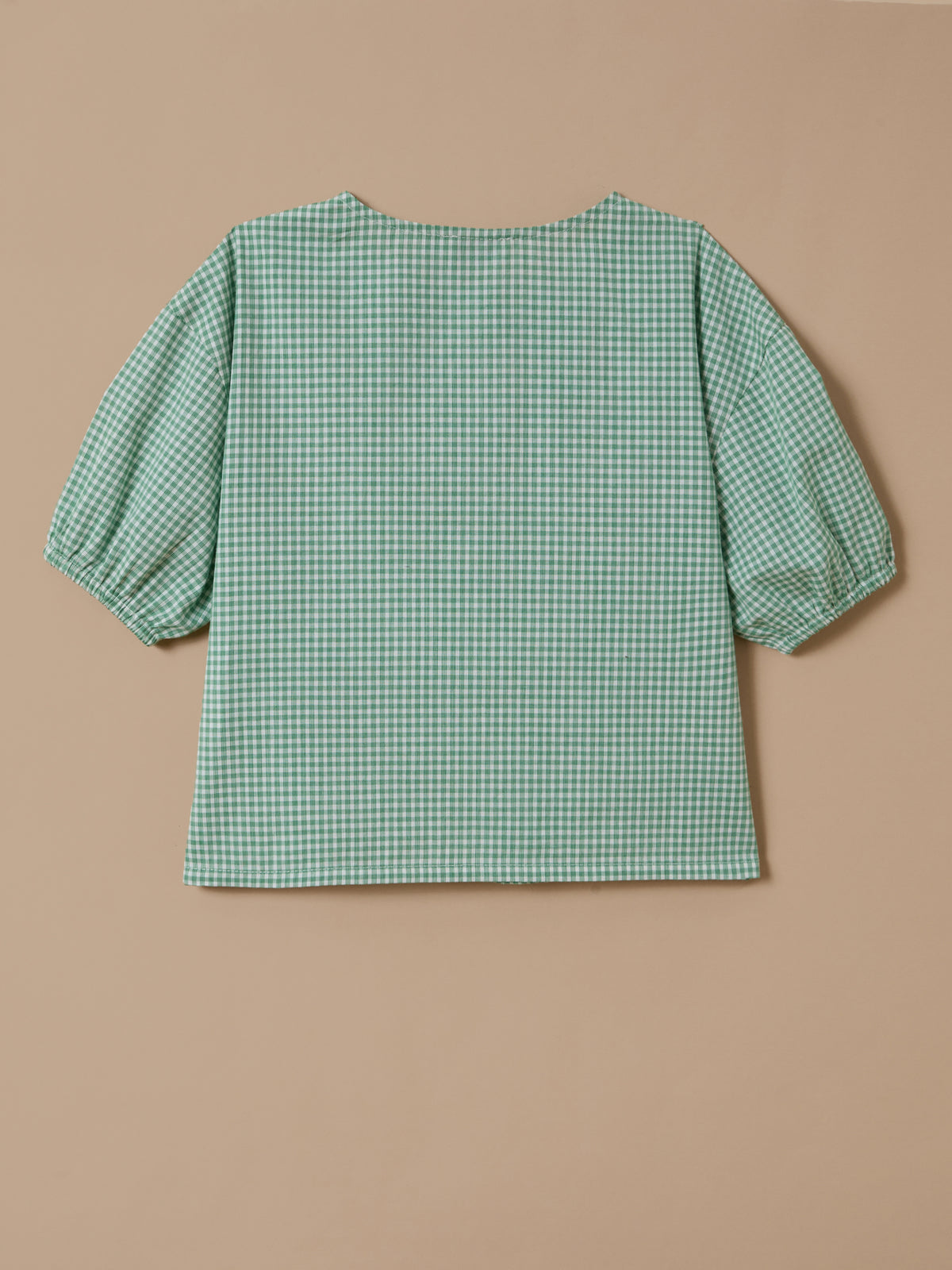 Blouse imprimée vichy Fille