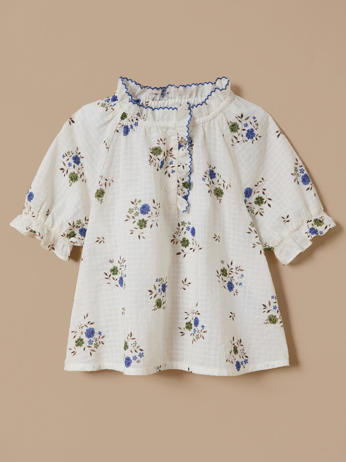 Blouse coton dobby imprimée Fille
