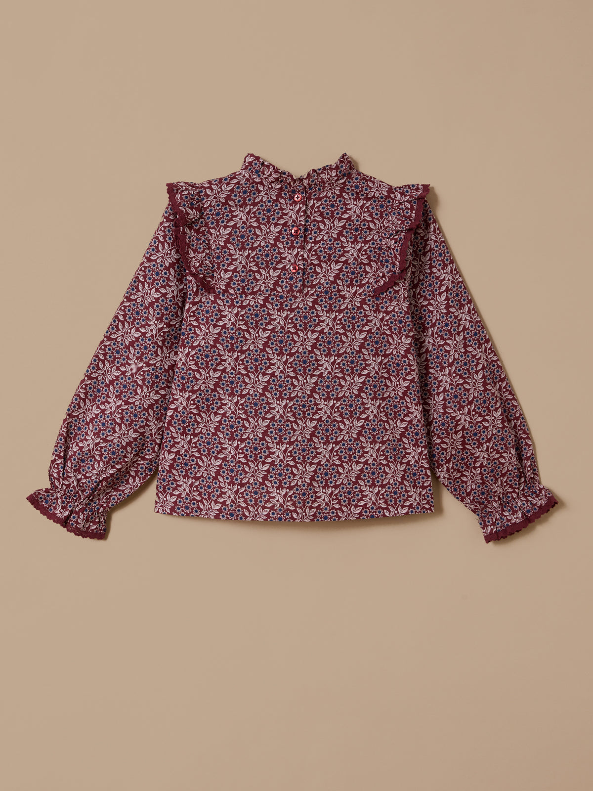 Girl's Ophelia-print blouse