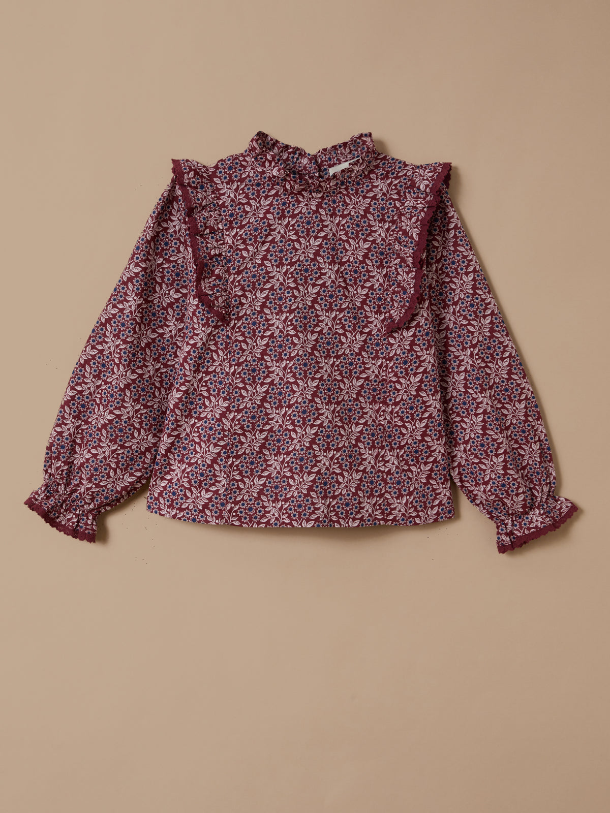 Girl's Ophelia-print blouse