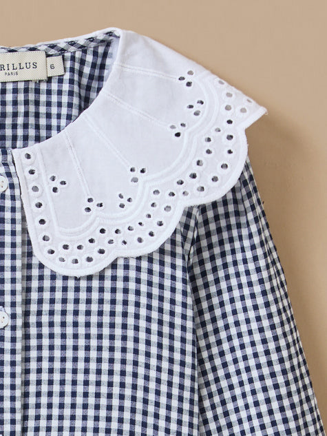 Chemise imprimée vichy Fille