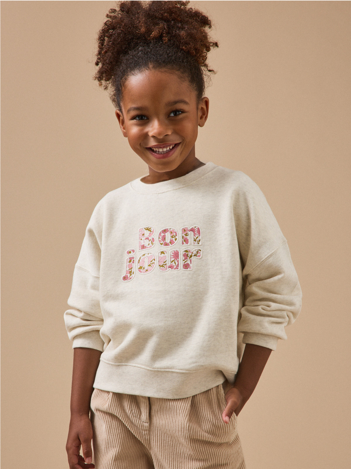 Sweat Fille à message - Coton Biologique