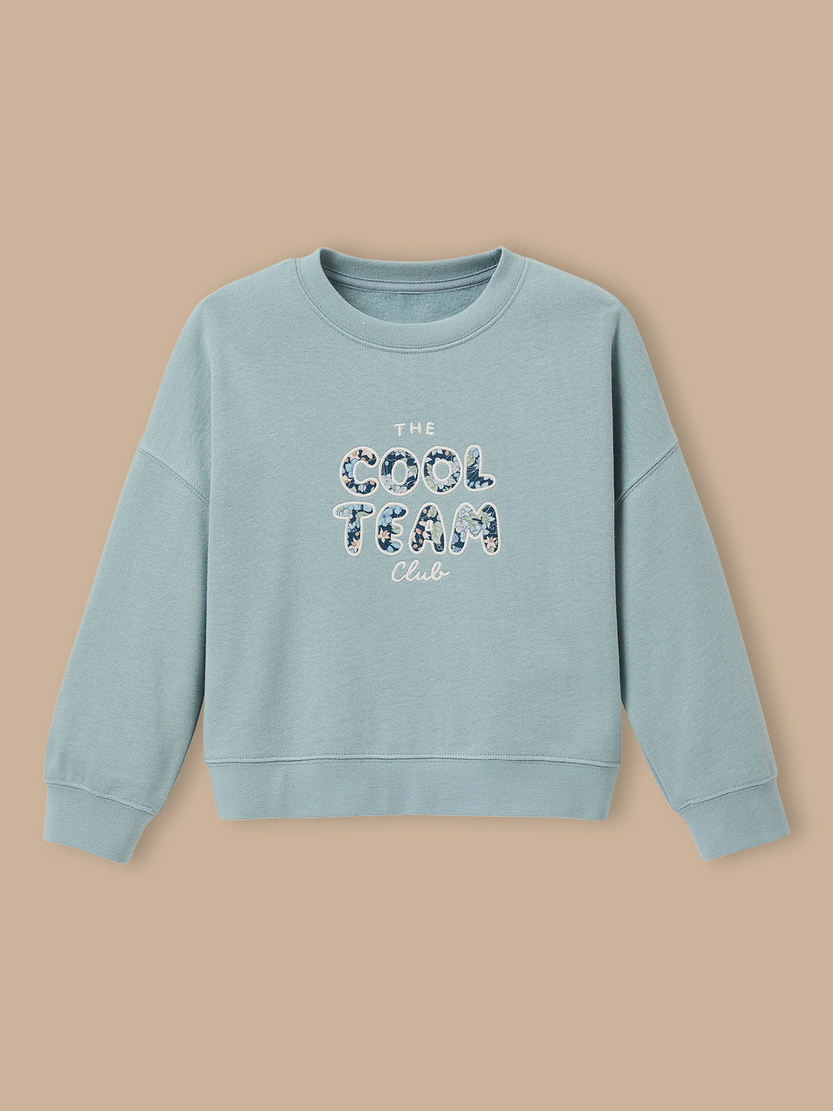 Sweat Cool Team Fille tissu Liberty - Coton biologique