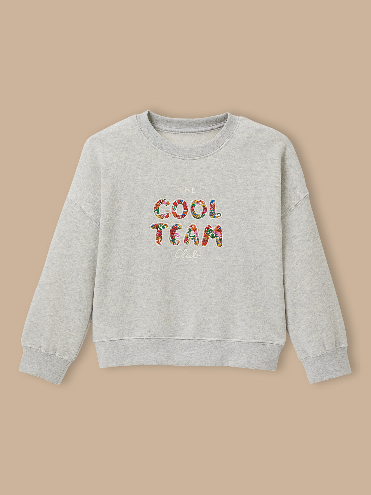 Sweat Cool Team Fille tissu Liberty - Coton biologique