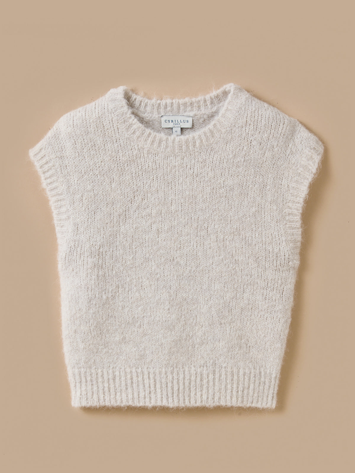 Pull sans manches Fille laine et alpaga