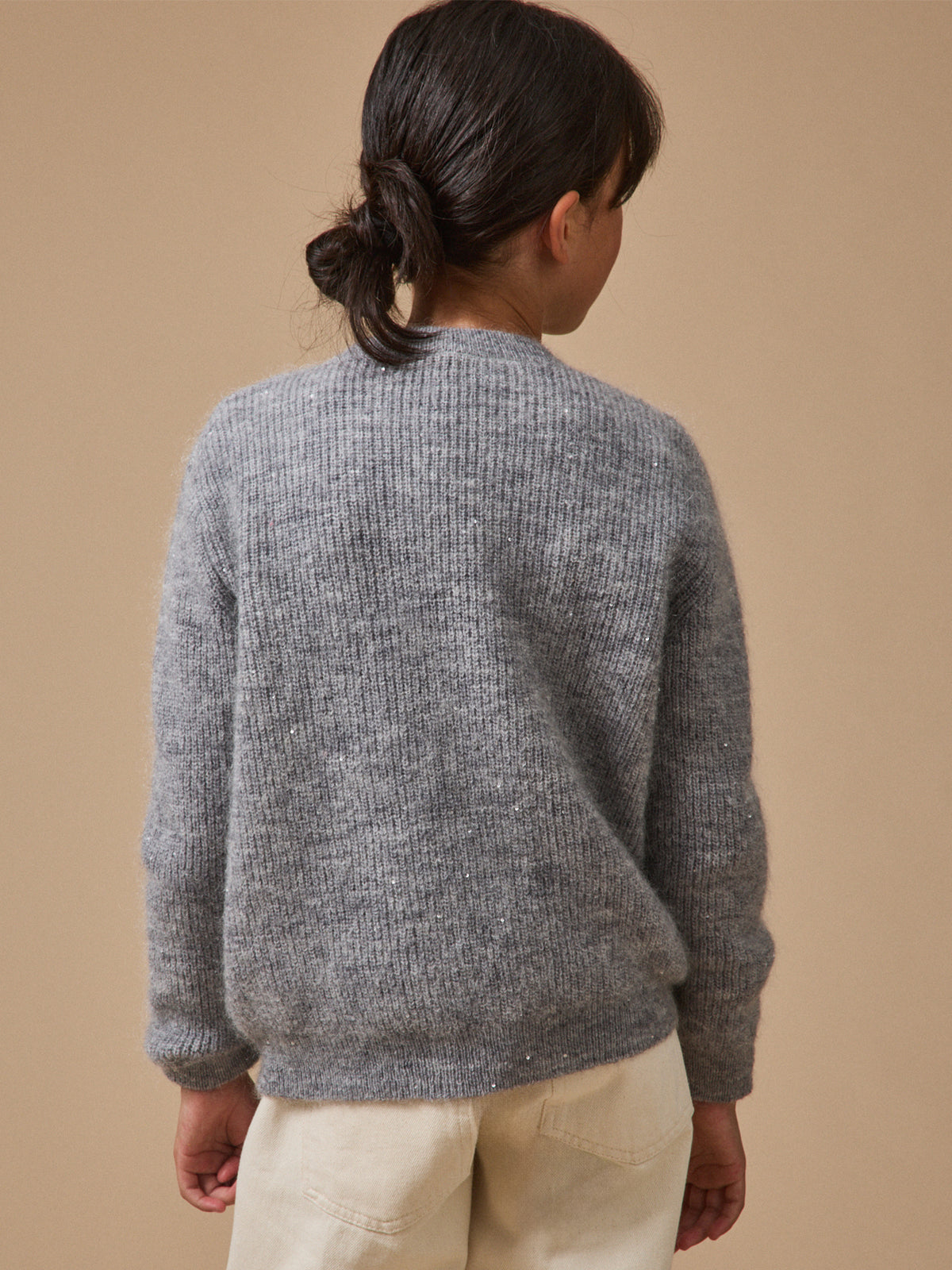 Pull en laine et mohair Fille