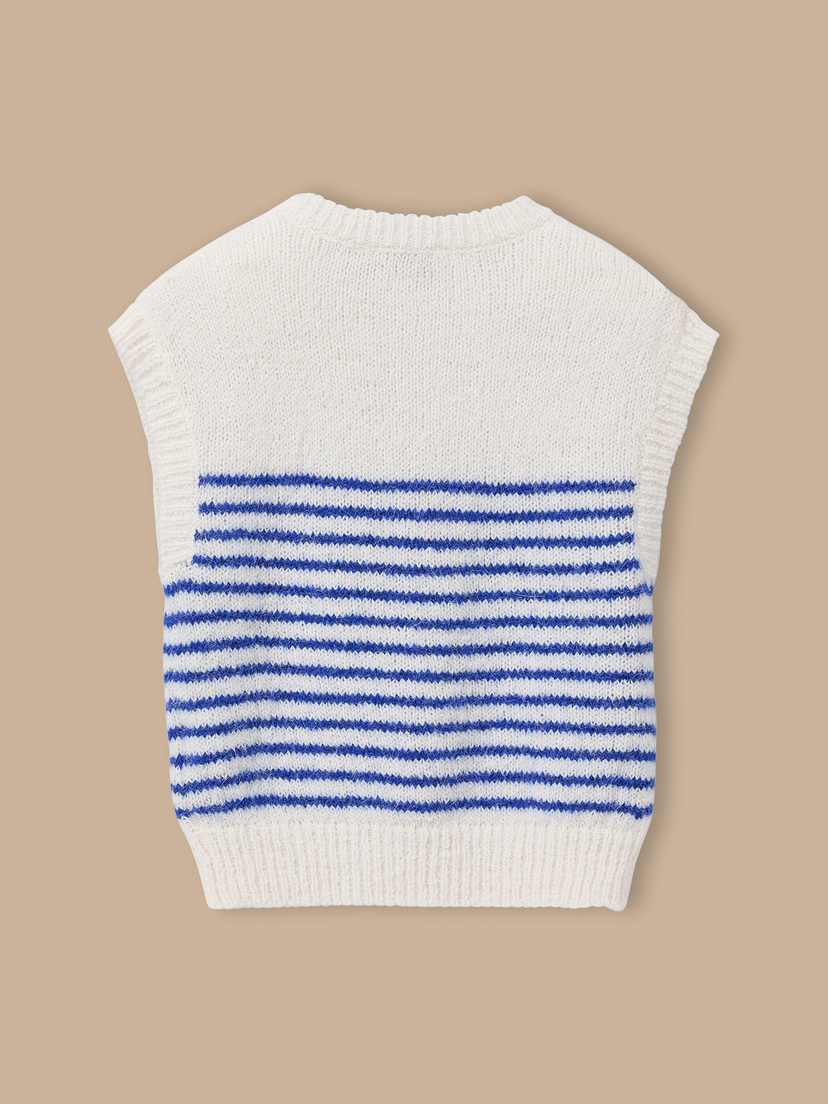 Pull rayé sans manches Fille