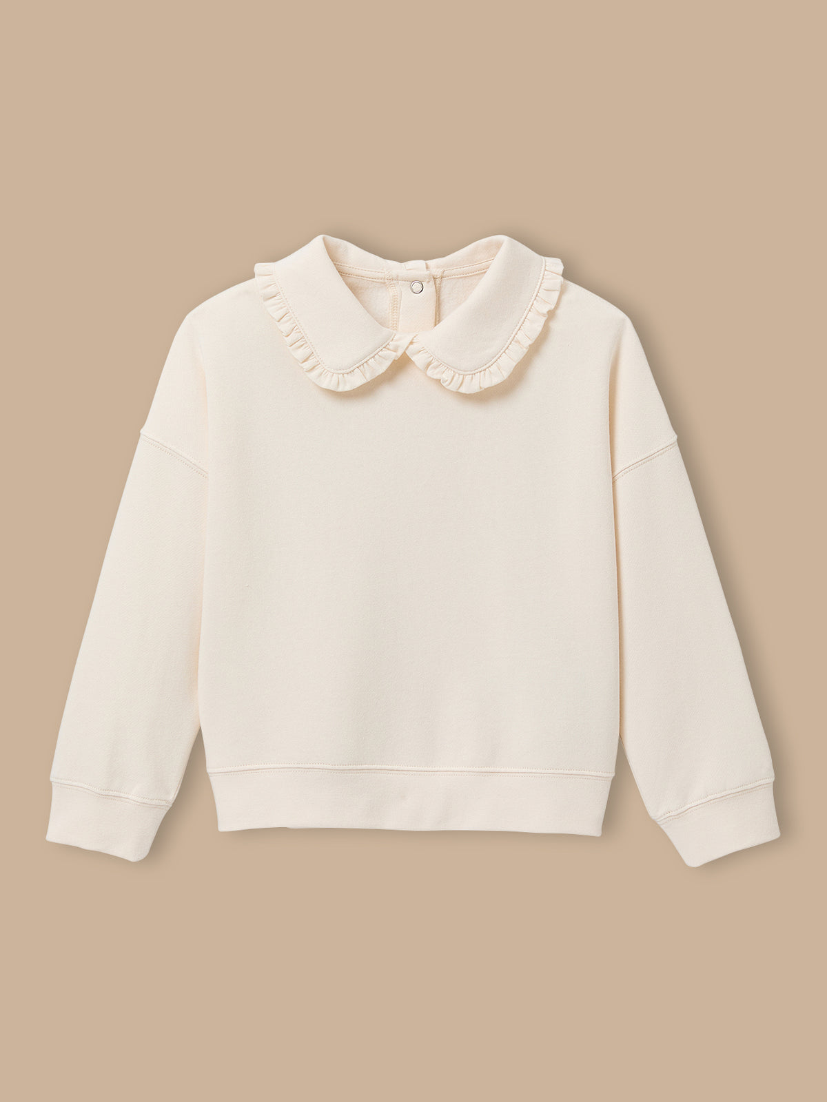 Sweat Fille col volanté