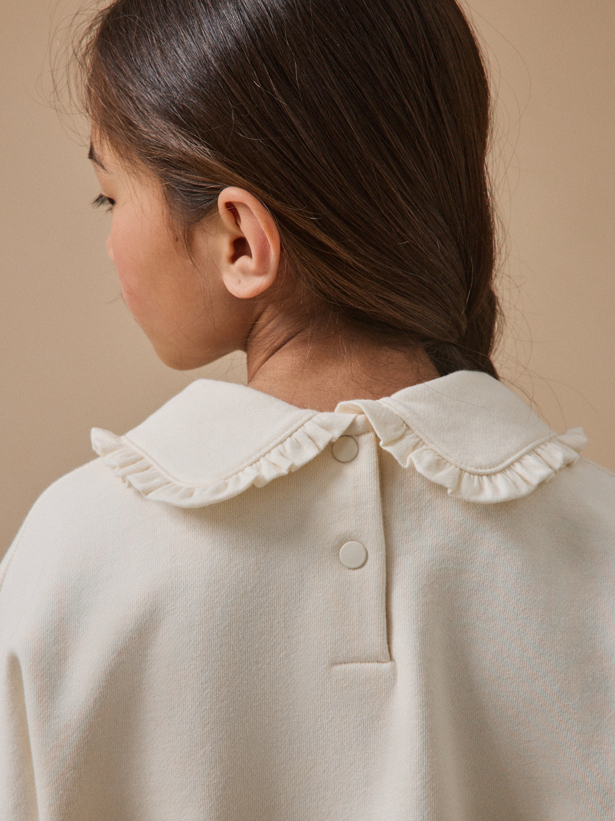 Sweat Fille col volanté