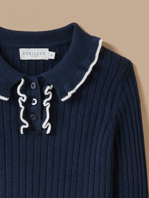 Pull en fine jauge Fille