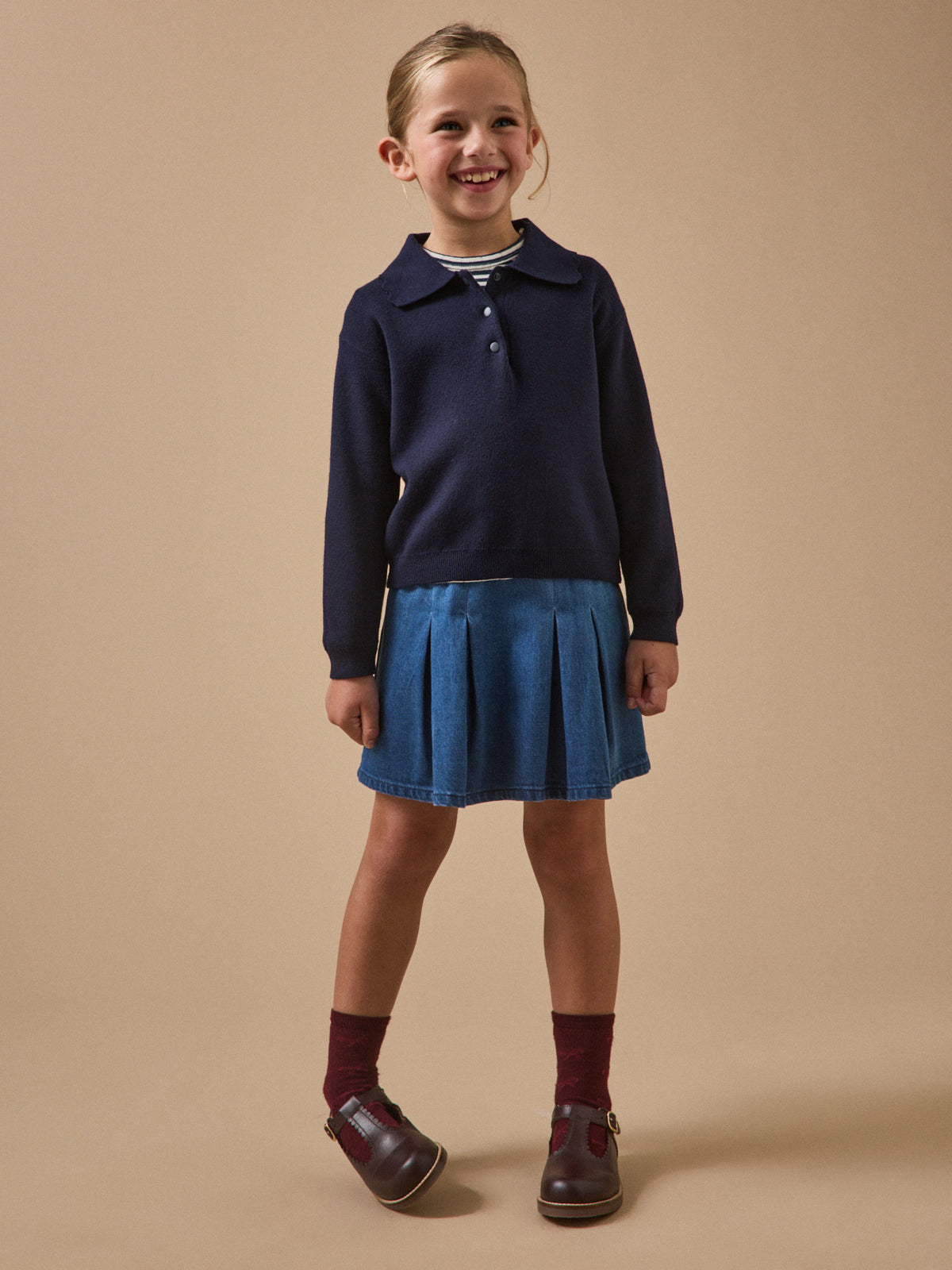 Pull Milano col polo Fille