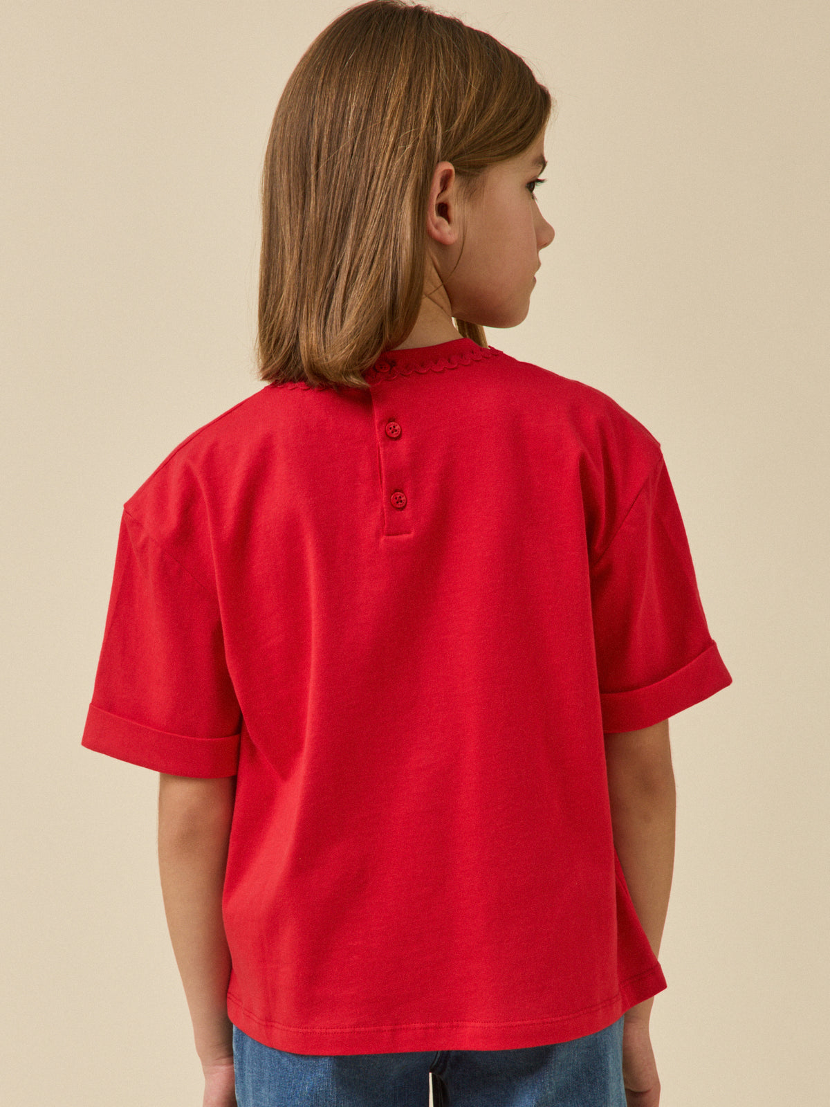Girl's organic cotton T-shirt - Junior Collection