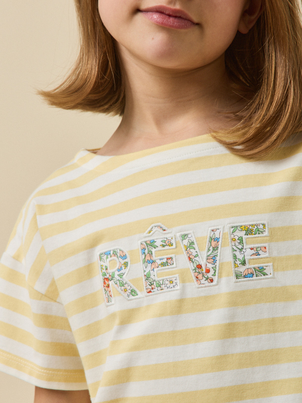 Girl's T-shirt with lettering - The Junior Collection
