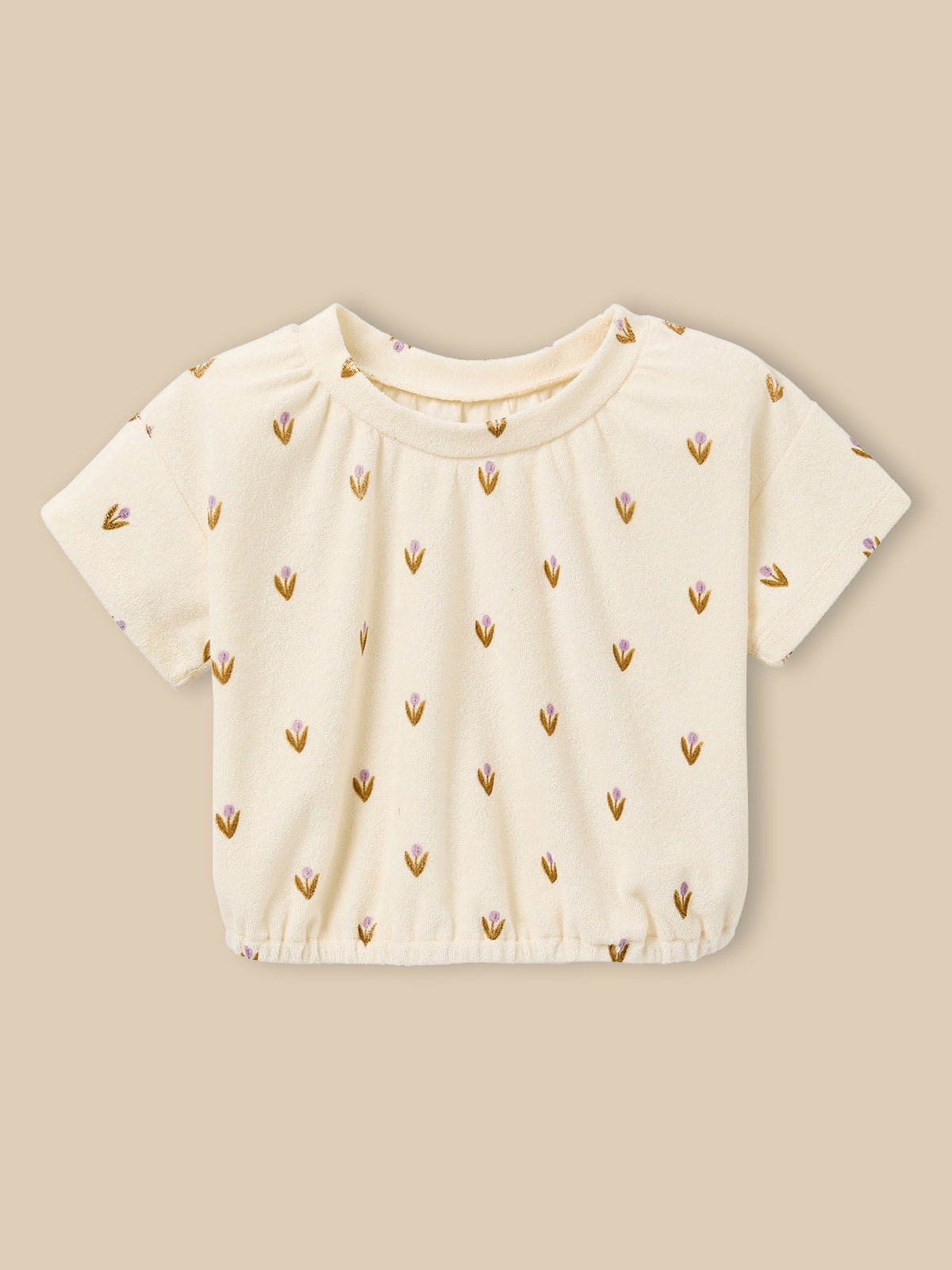 Girl's terry cloth T-shirt - Cyrillus x Emile & Ida