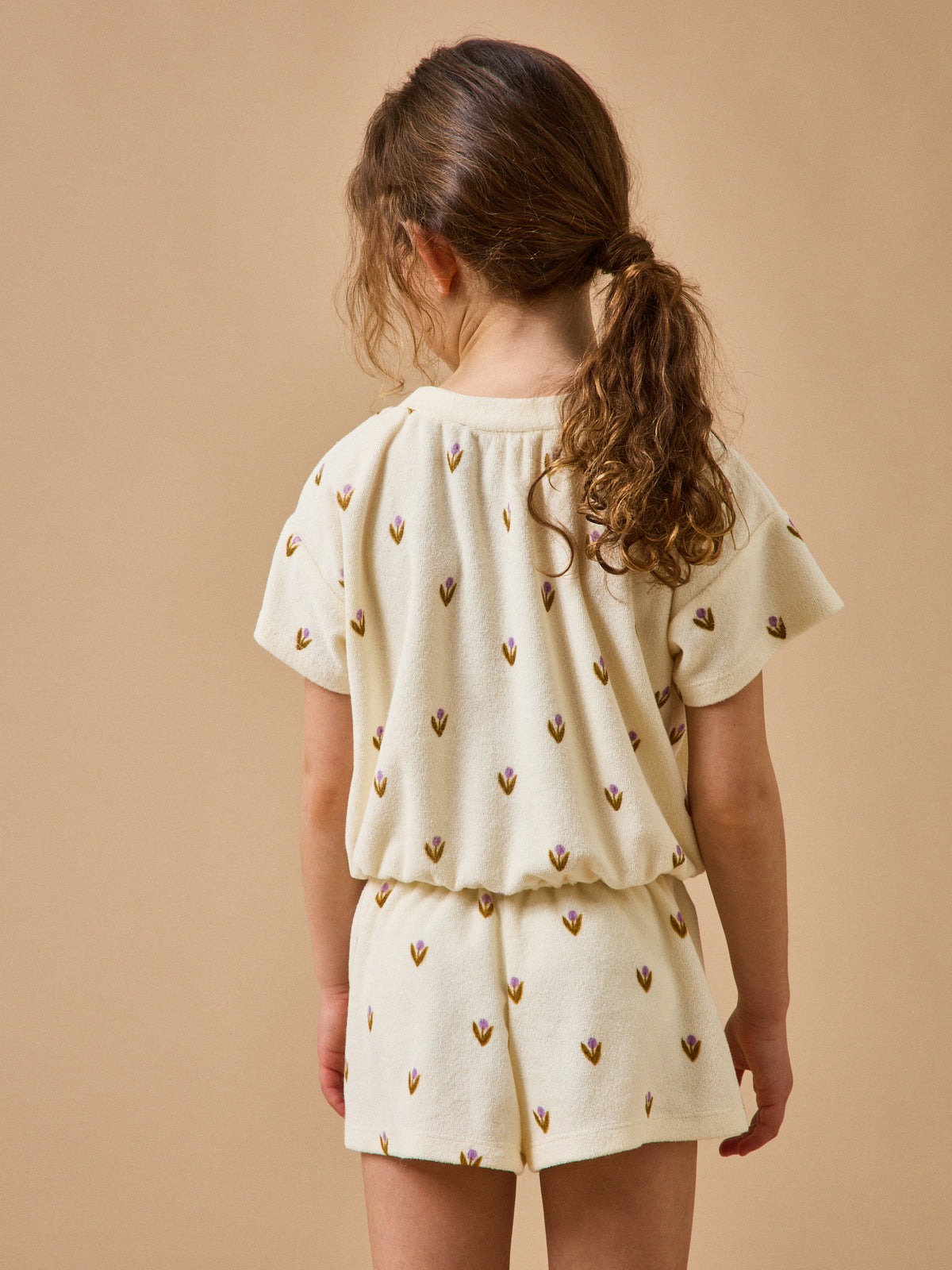 Girl's terry cloth T-shirt - Cyrillus x Emile & Ida