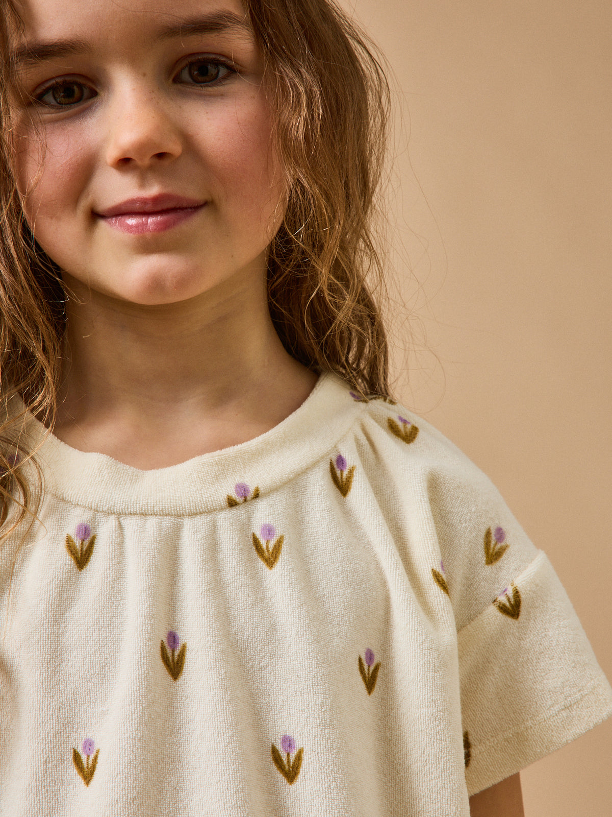 Girl's terry cloth T-shirt - Cyrillus x Emile & Ida