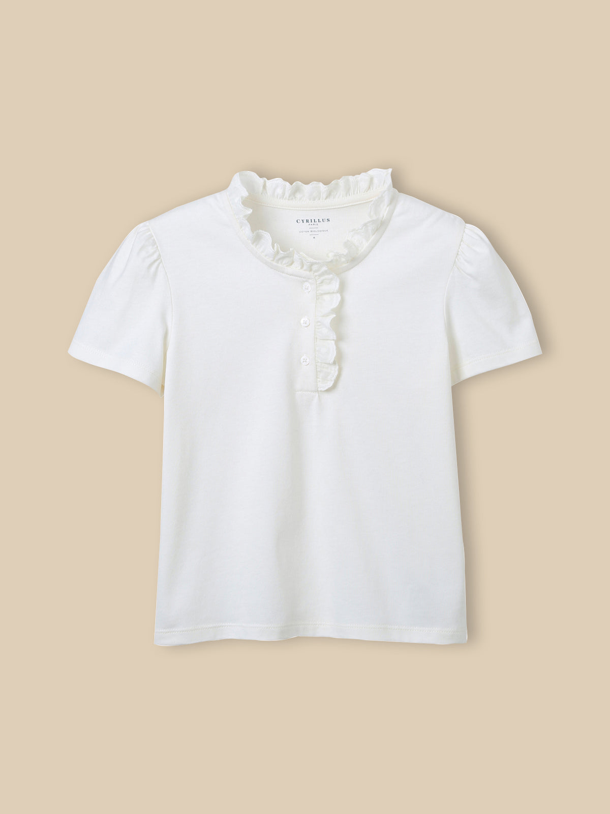 T-shirt Fille à col froufrou - Collection Junior