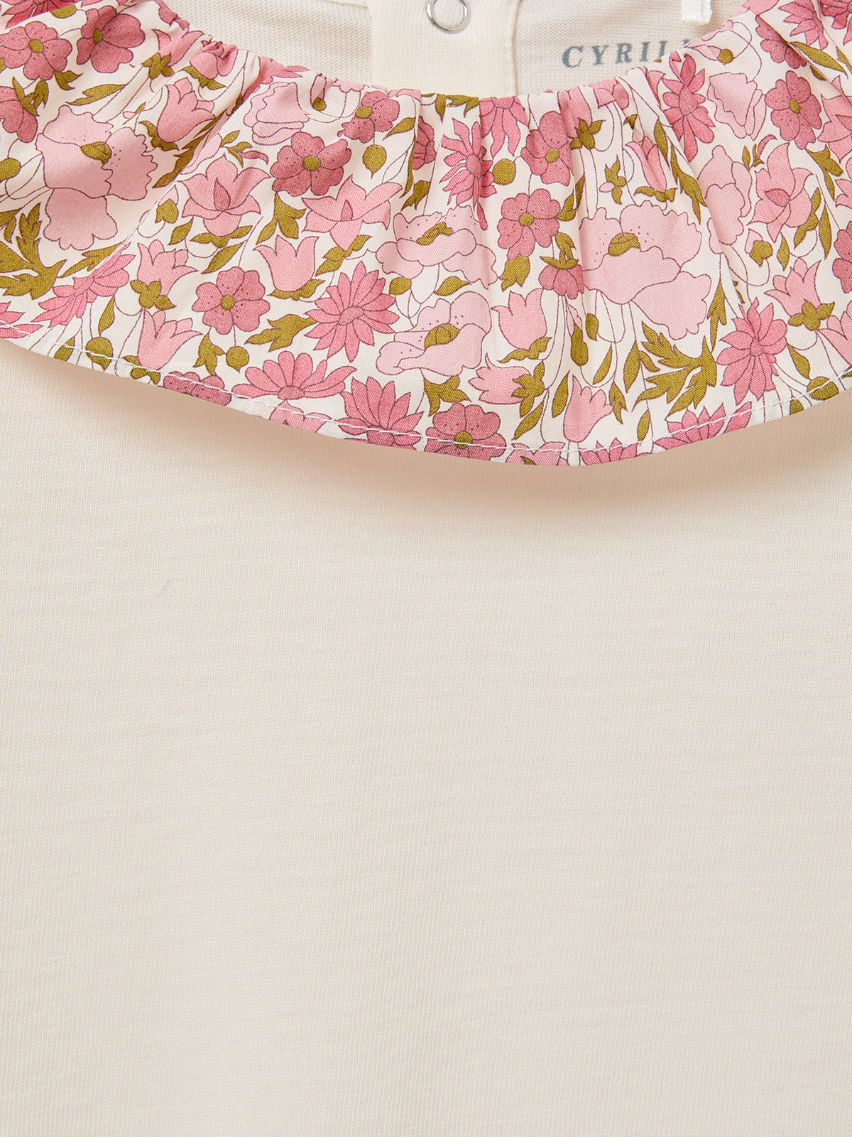 T-shirt col tissu Liberty Fille