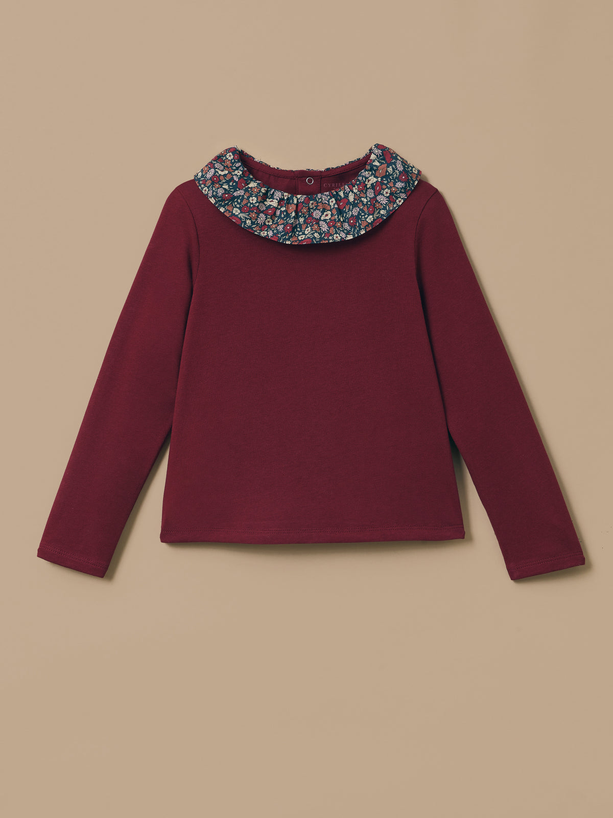 T-shirt col tissu Liberty Fille