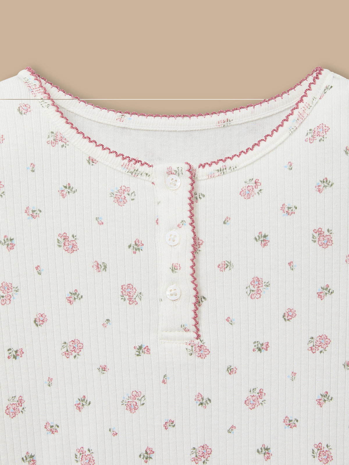 Pyjama en maille pointelle Fille