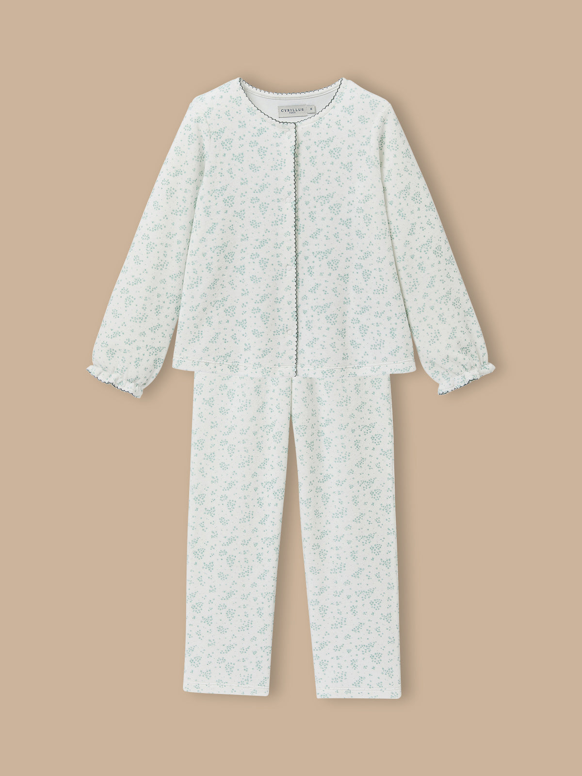 Pyjama en velours imprimé Fille