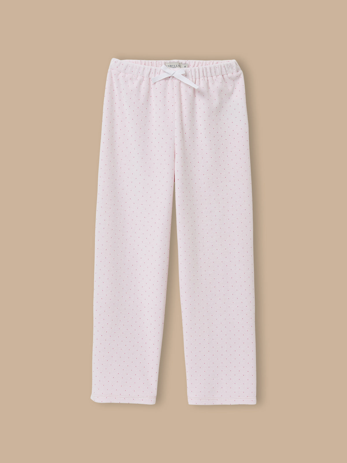 Pyjama velours imprimé pois Fille
