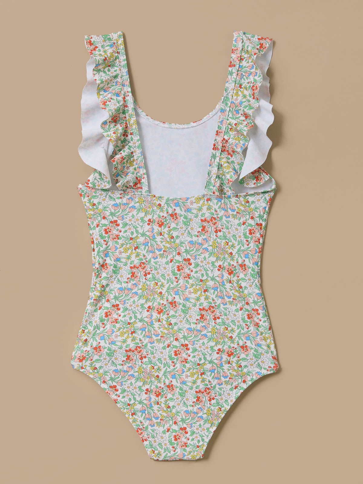Liberty fabric girl's swimsuit