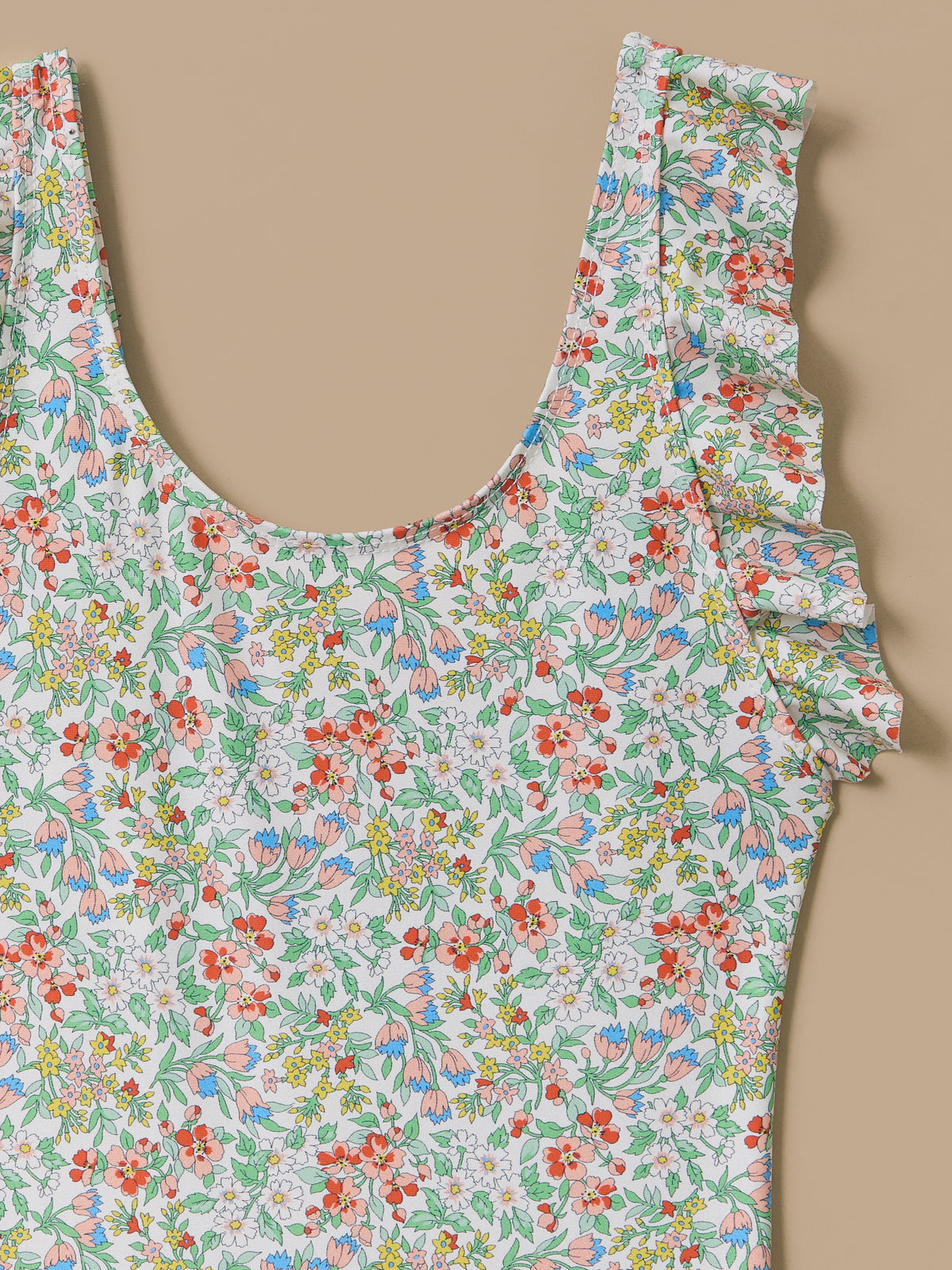 Liberty fabric girl's swimsuit