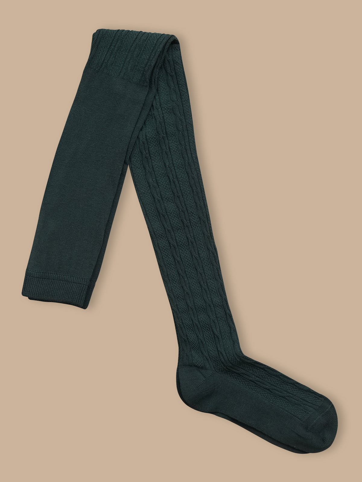 Girl's cable-knit tights