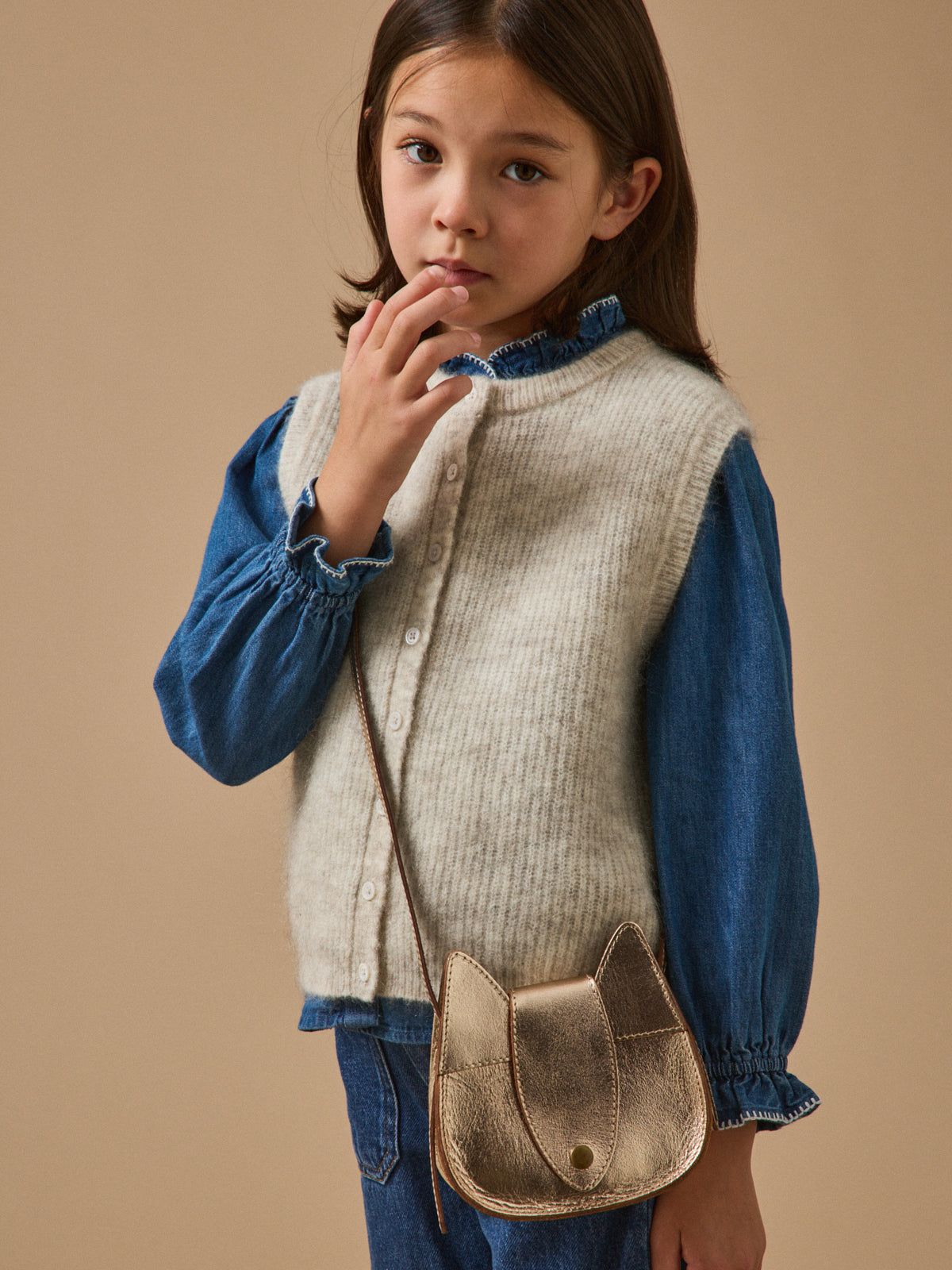 Sac besace écureuil fille